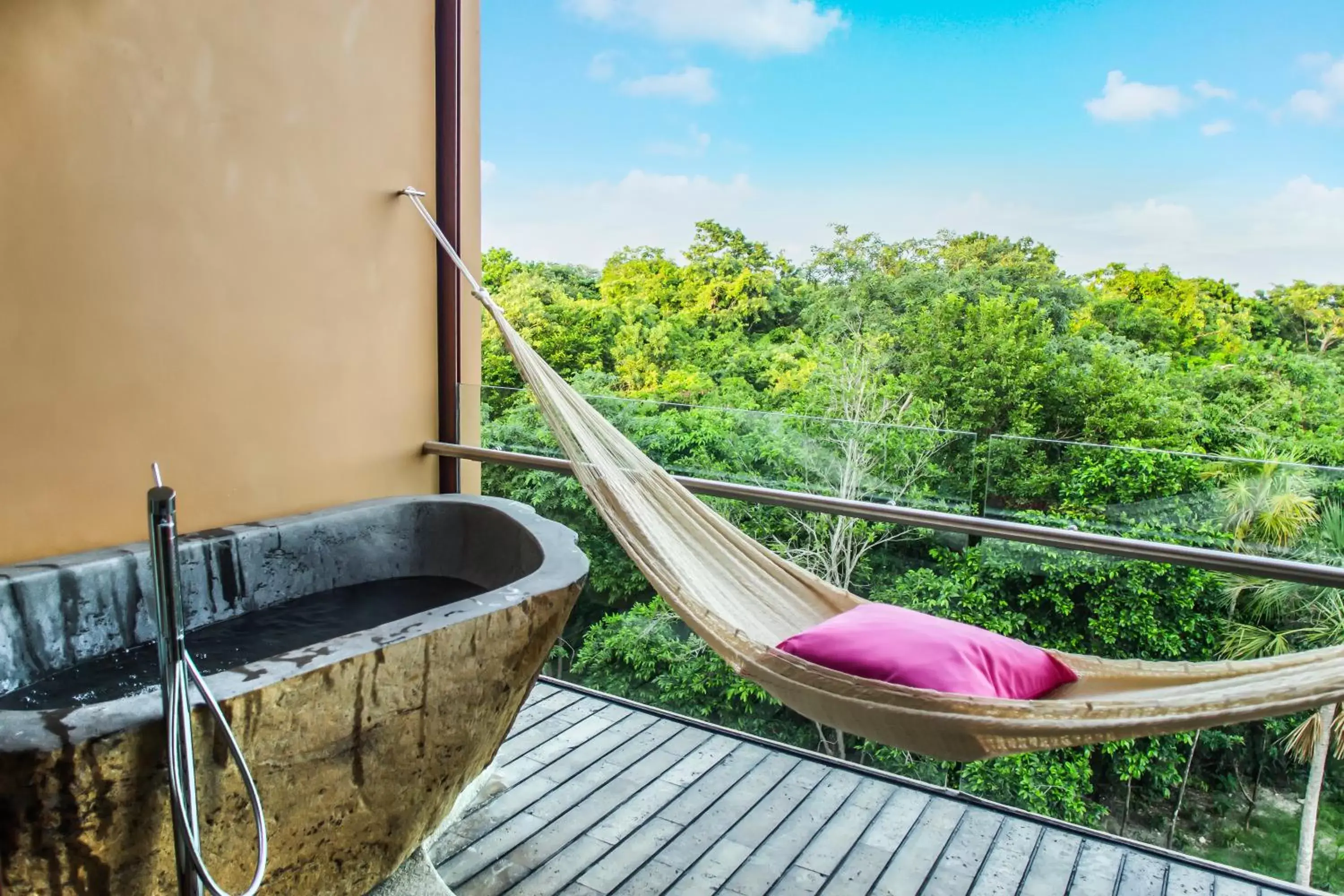 Balcony/Terrace in Hotel Xcaret Mexico All Parks All Fun Inclusive