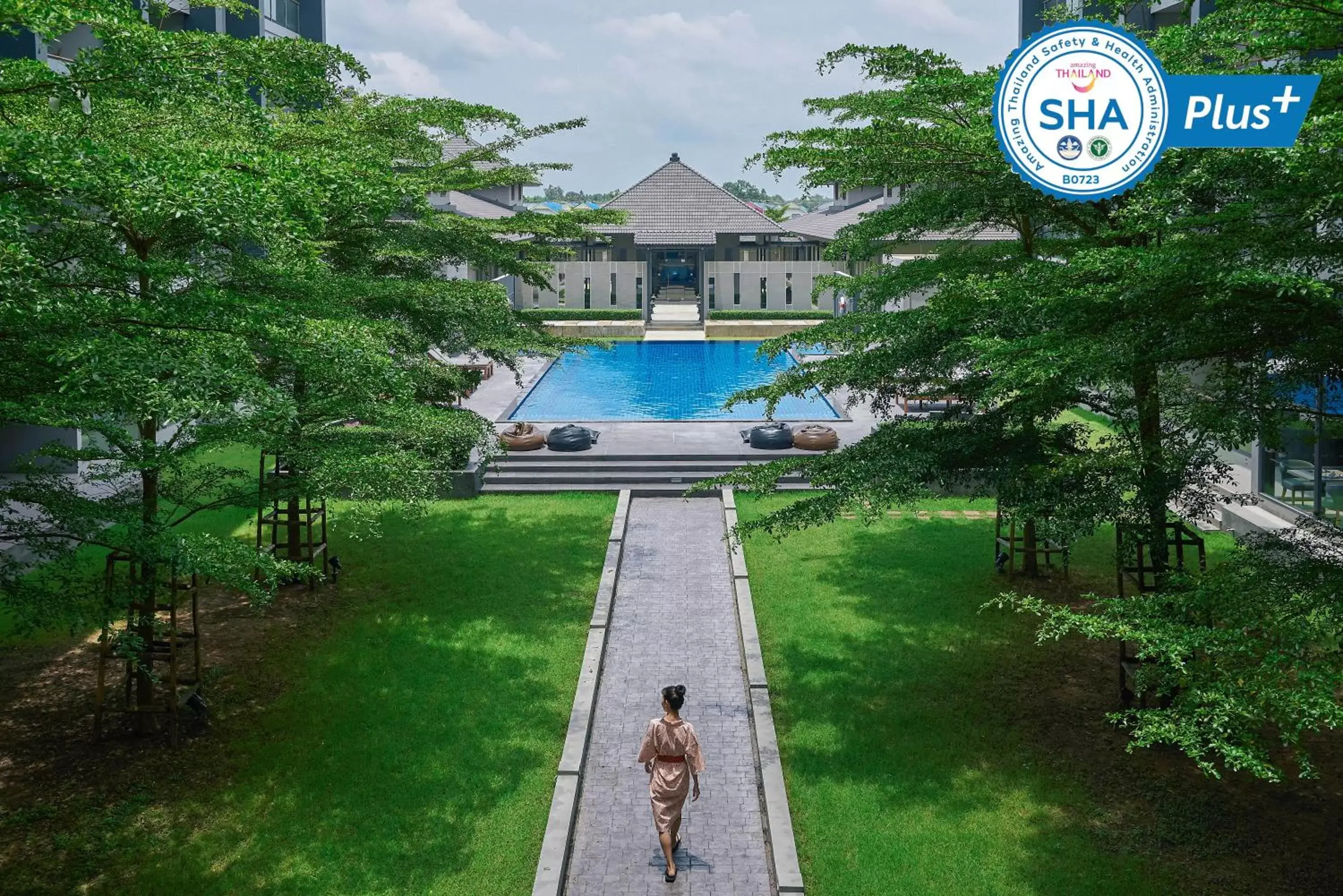 Pool View in Serenity Hotel and Spa Kabinburi