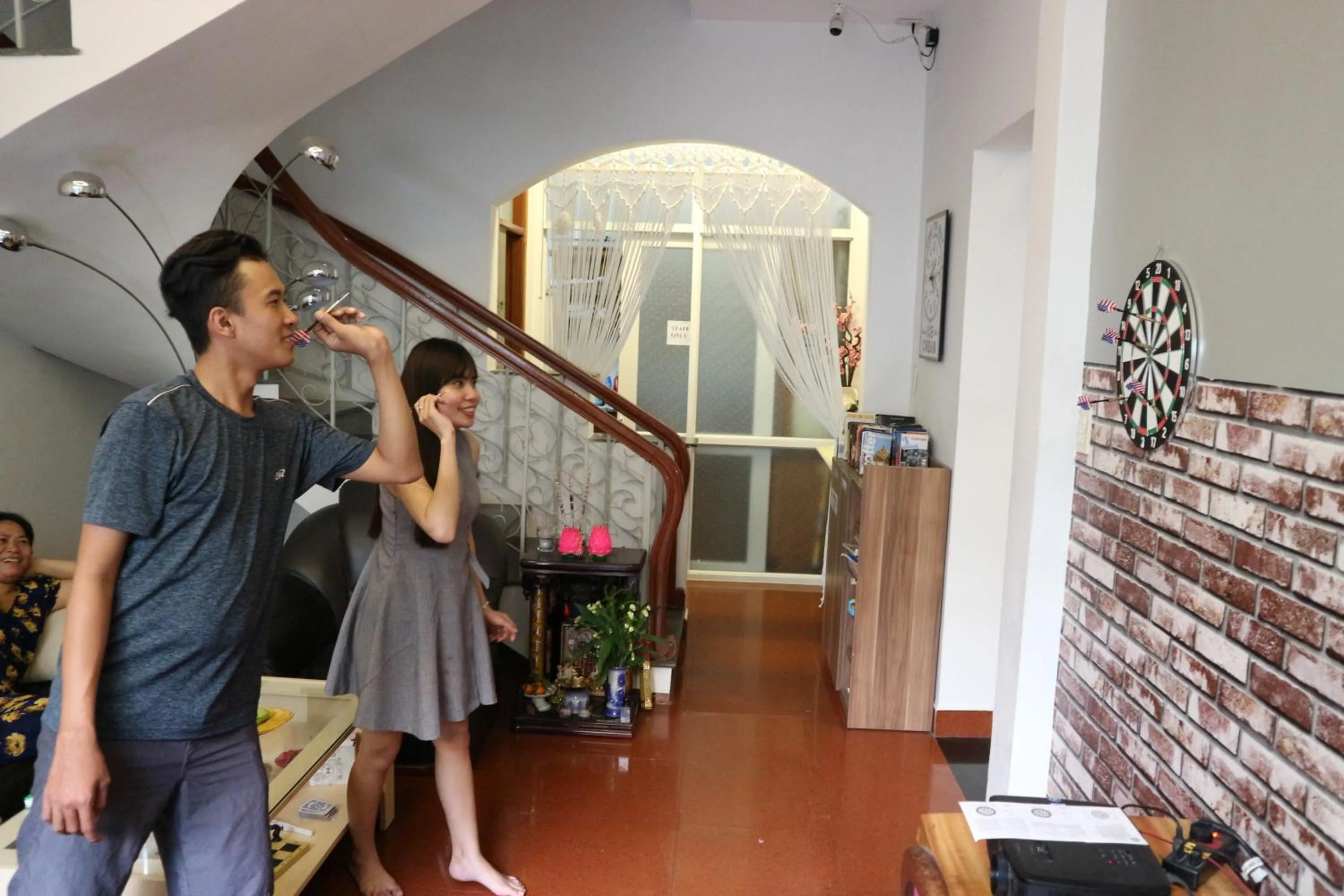 Darts in Long Hostel