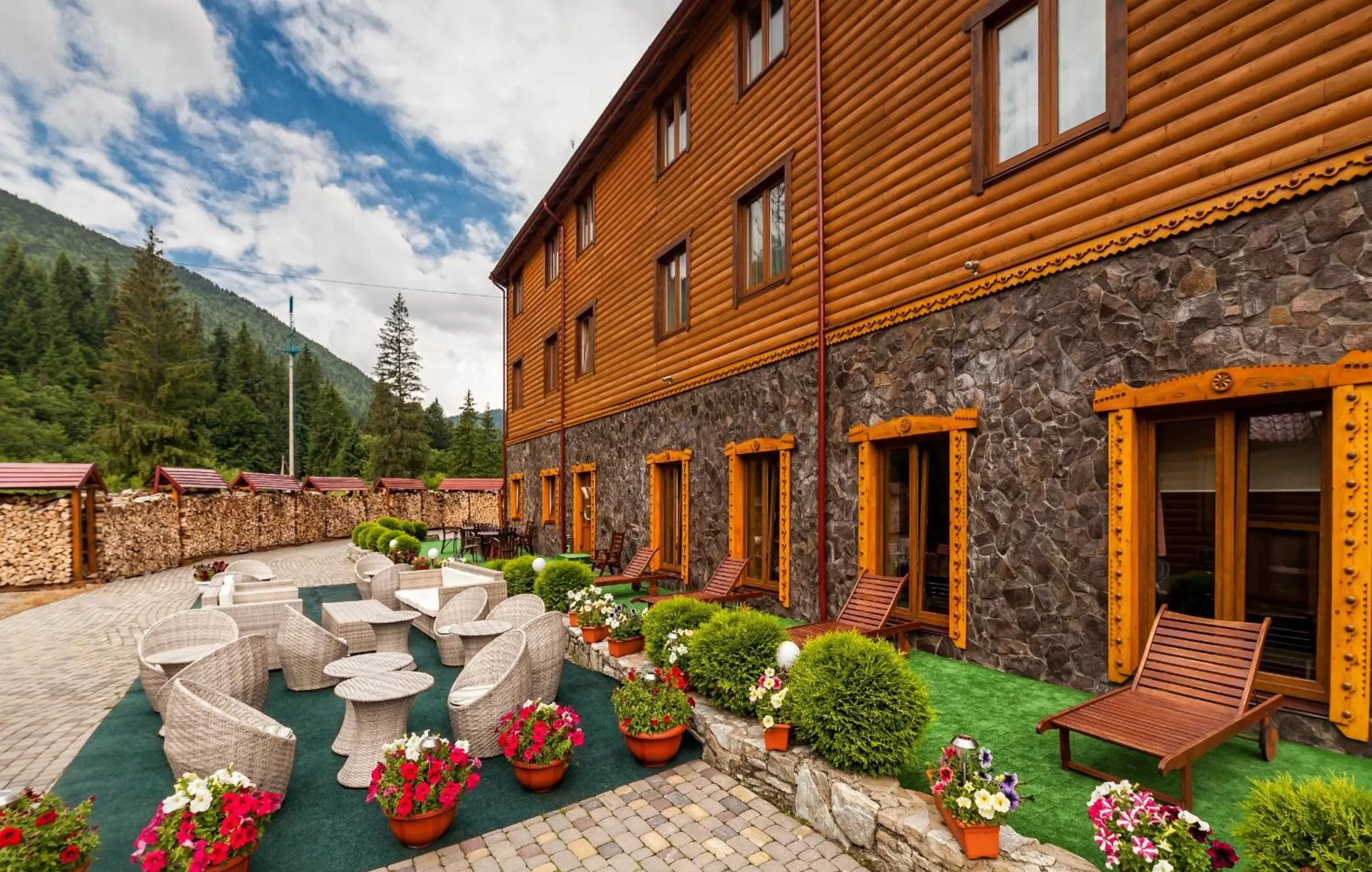 Patio in Olga Hotel SPA