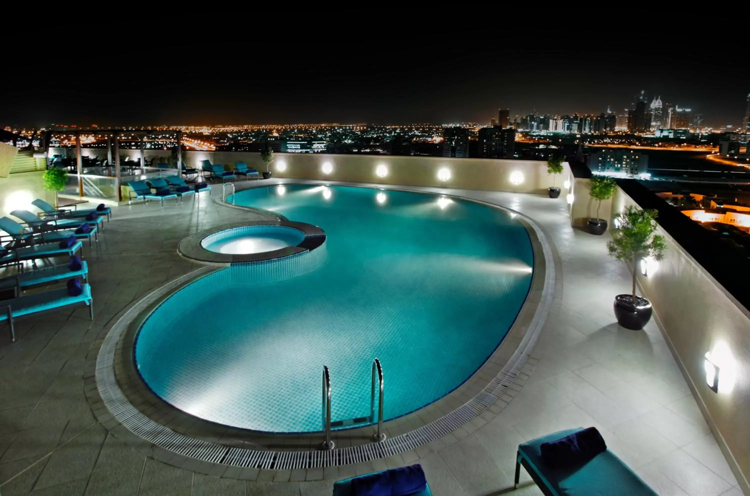 Night, Pool View in Elite Byblos Hotel