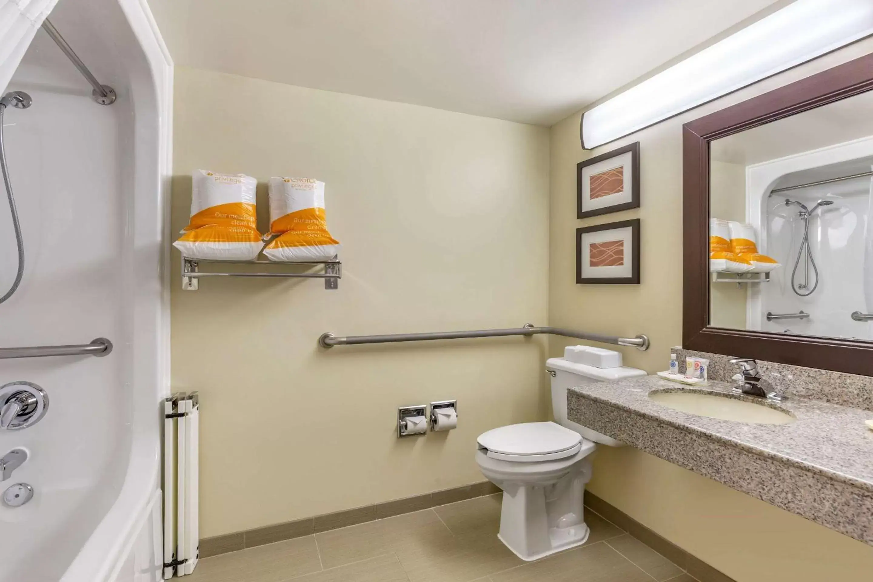 Bathroom in Comfort Inn Quantico
