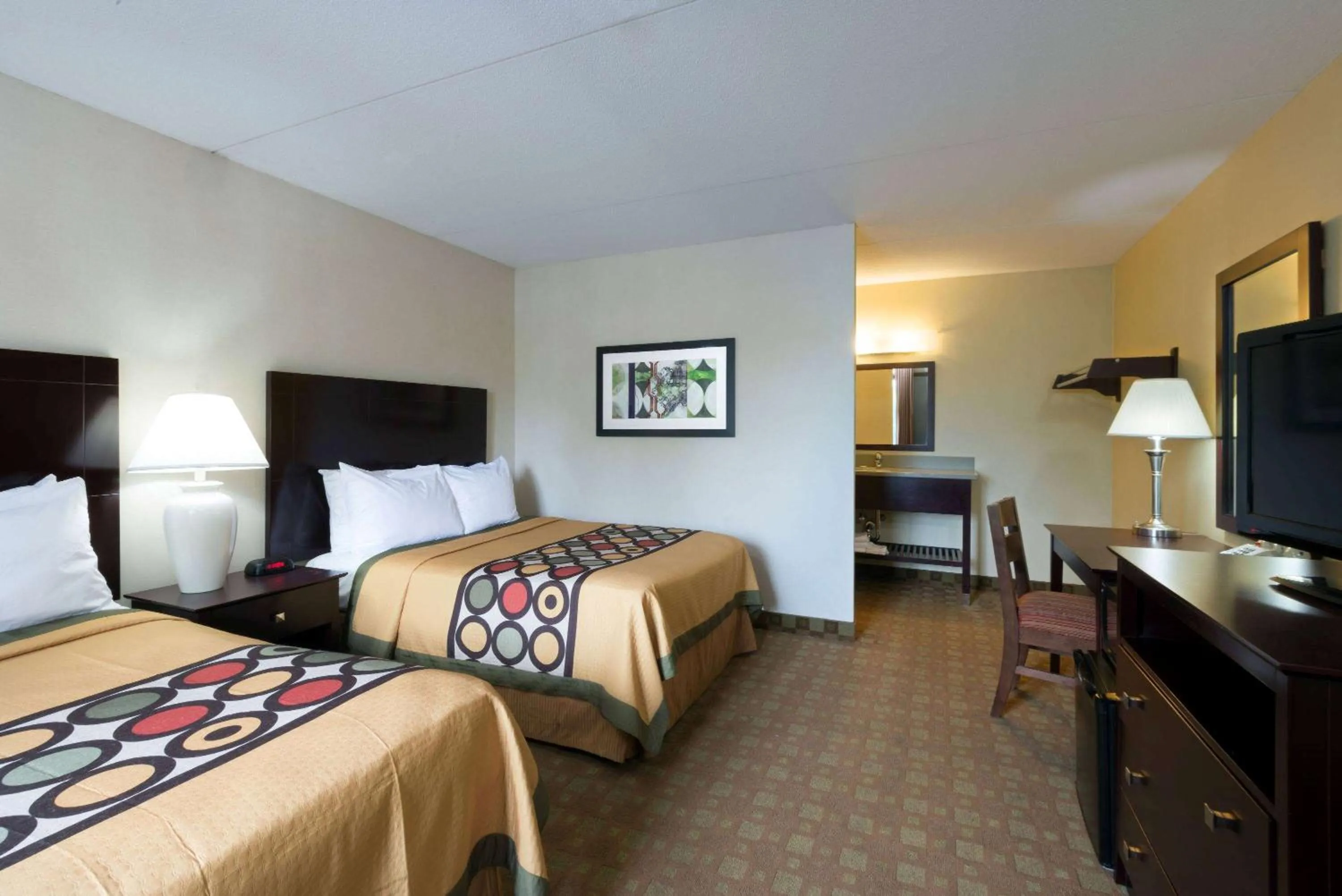 Photo of the whole room in Super 8 by Wyndham White River Junction