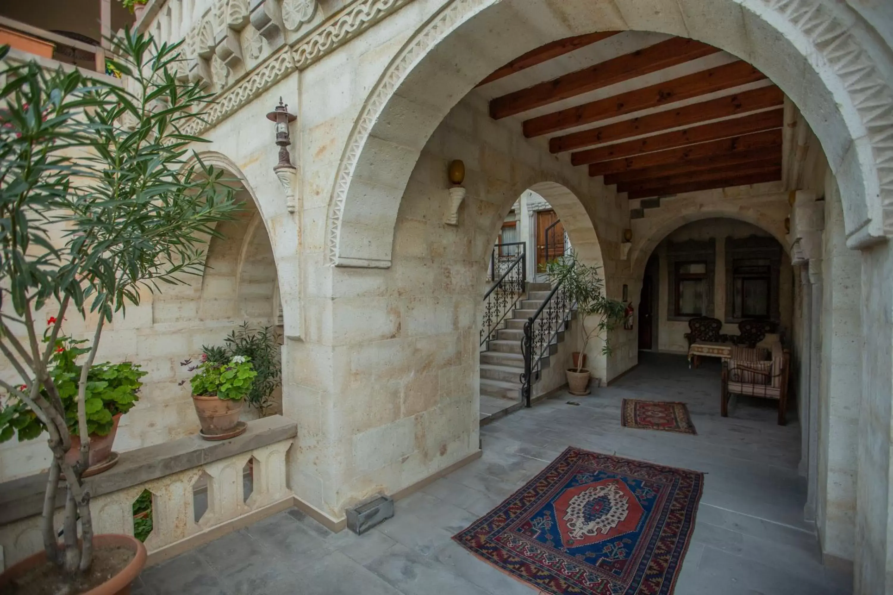 Property building in Stone House Cave Hotel