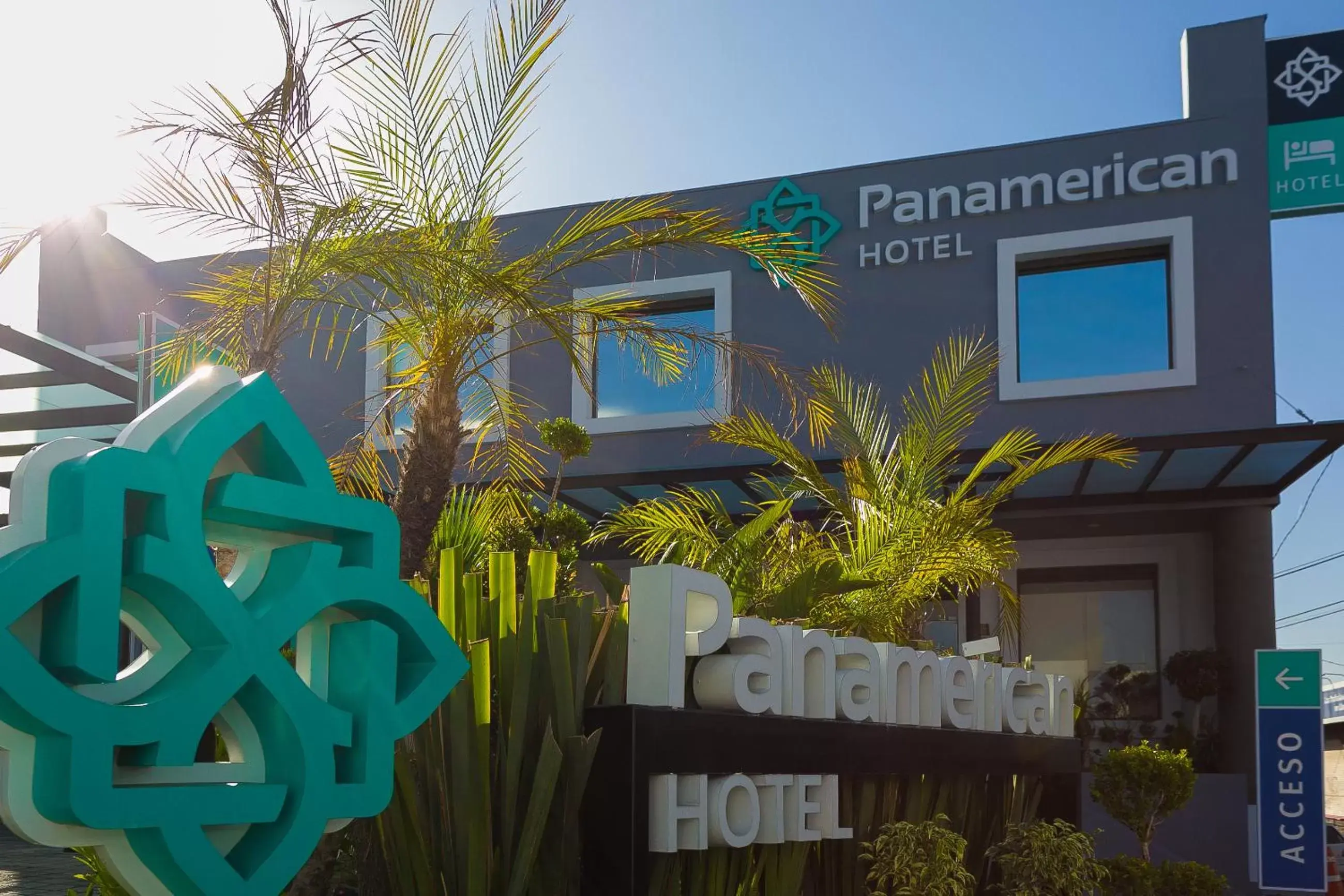 Property Logo/Sign in Hotel Panamerican