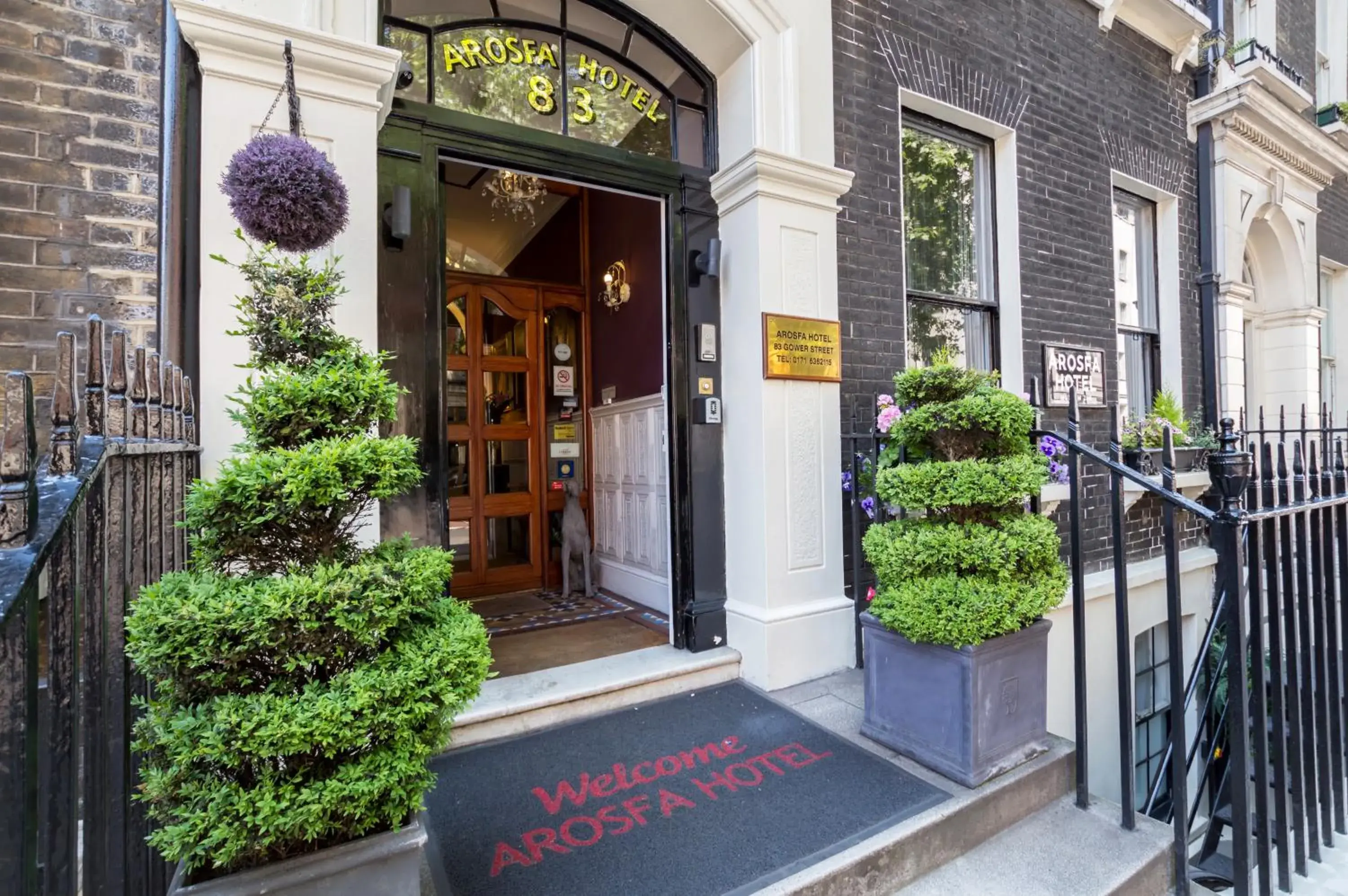 Facade/entrance in Arosfa Hotel London by Compass Hospitality