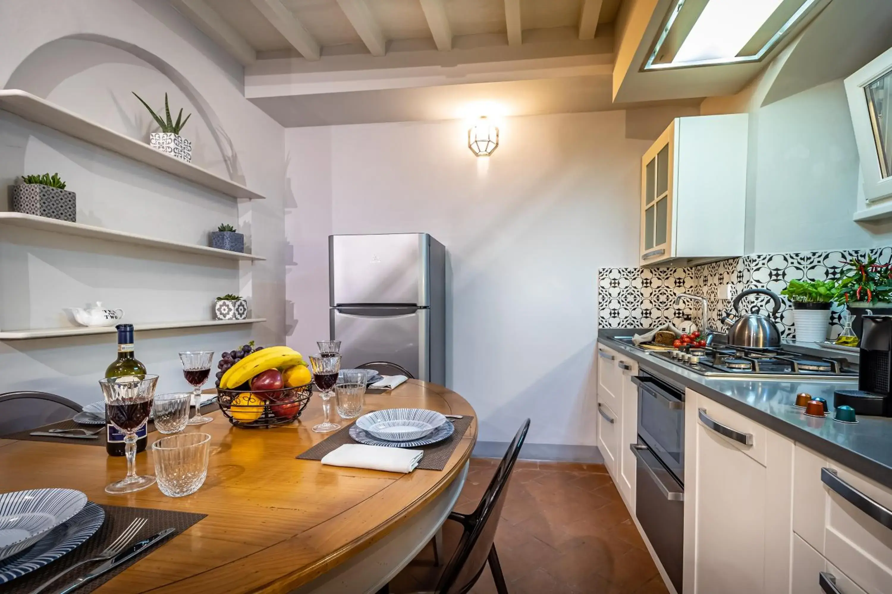 Dining area, Kitchen/Kitchenette in Palazzo Ridolfi - Residenza d'Epoca