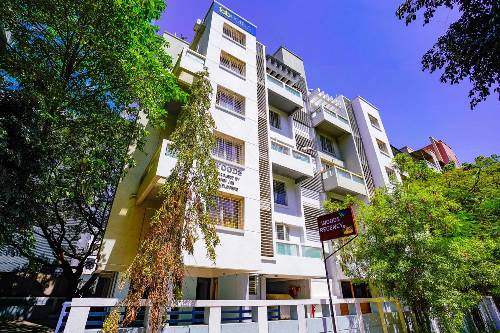 Facade/entrance, Property Building in FabHotel Woods Regency