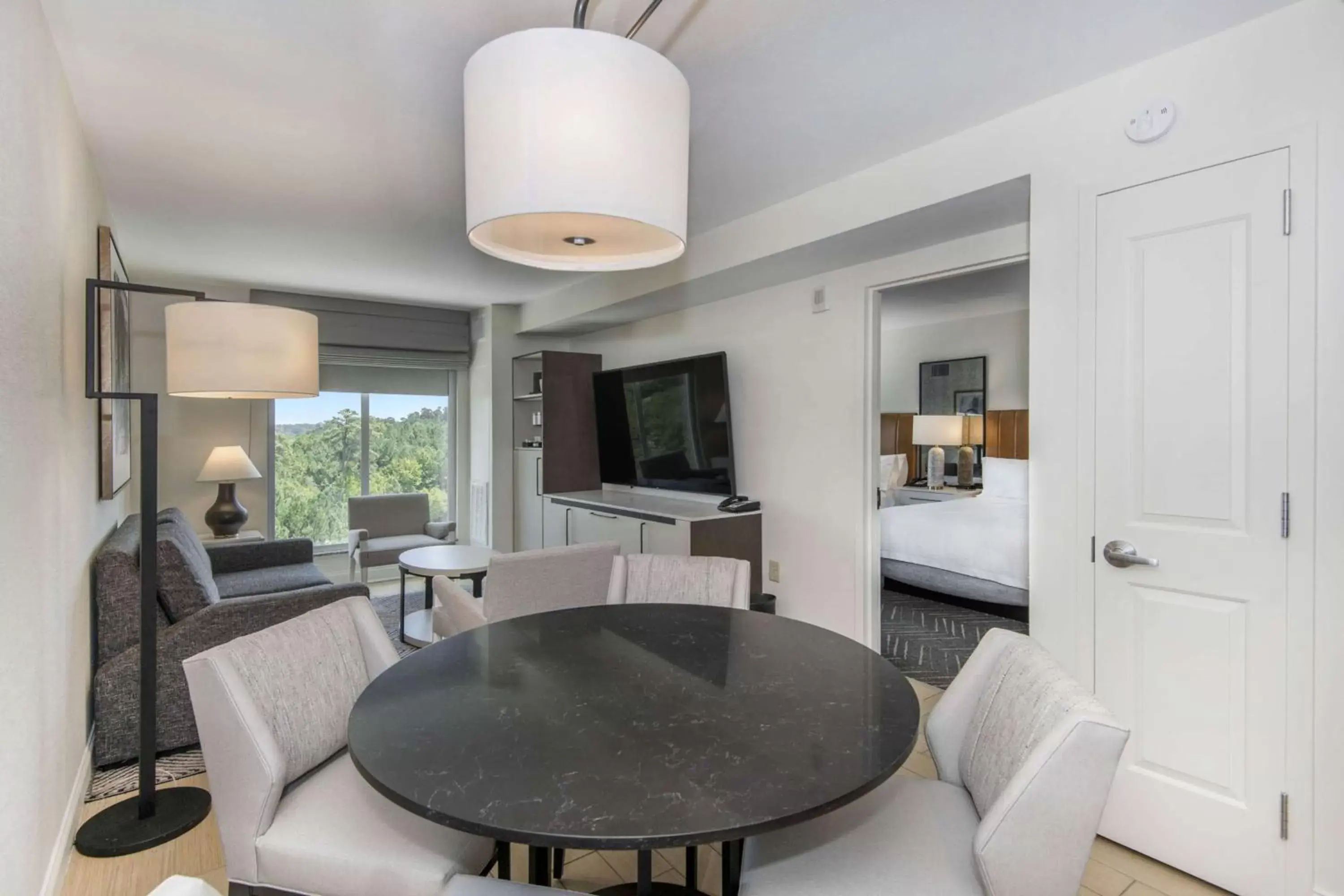 Living room, Dining Area in Embassy Suites by Hilton Raleigh Durham Airport Brier Creek