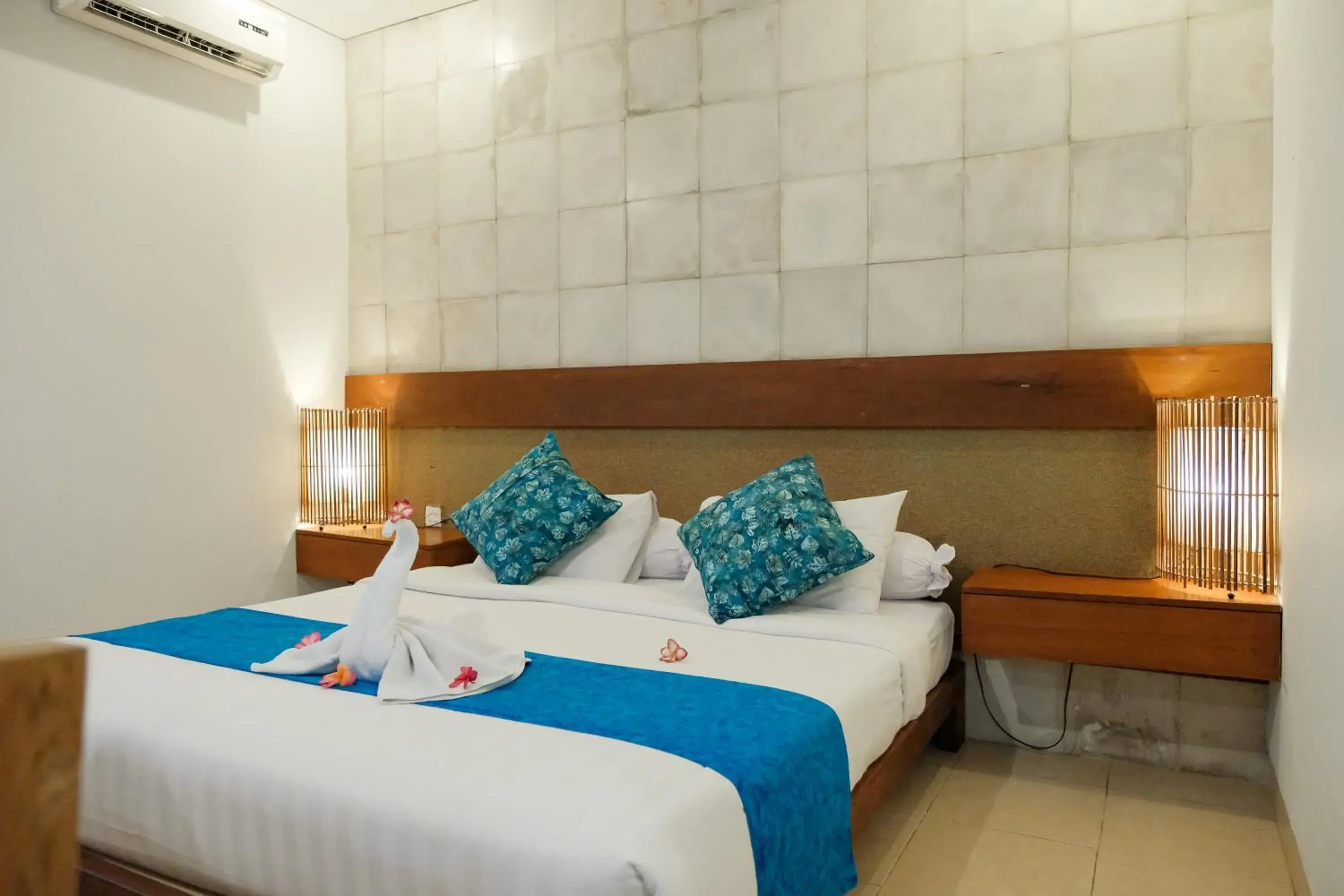 Bed in Semarandana Bedrooms and Pool
