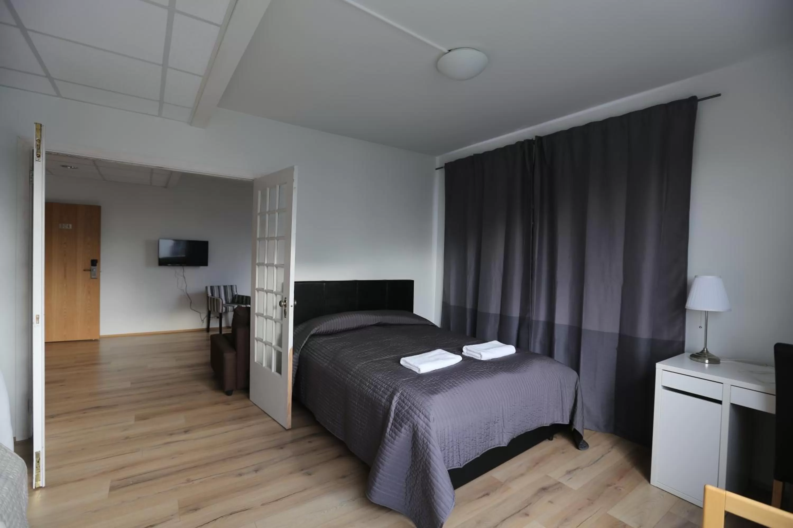 Bed in 100 Iceland Hotel