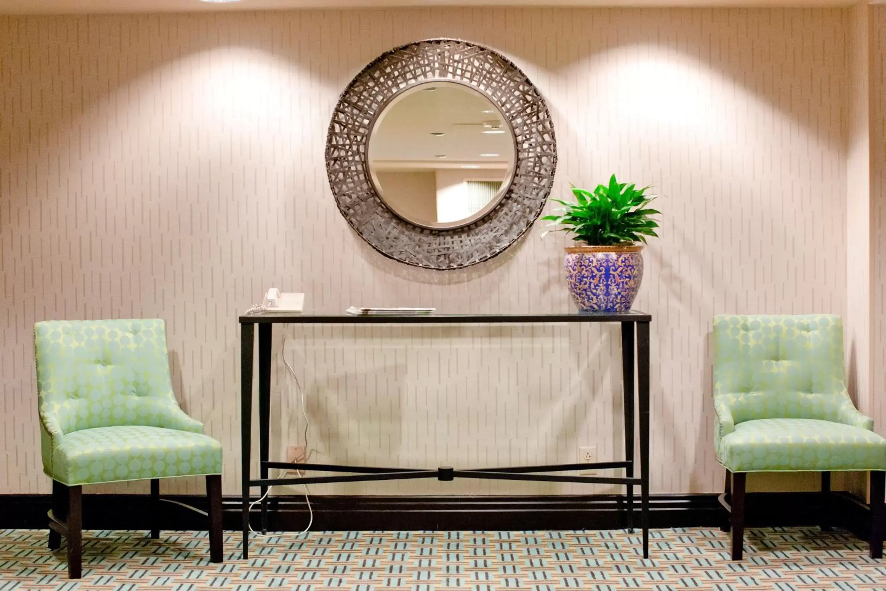 Lobby or reception, Seating Area in Crowne Plaza Hotel St. Louis Airport, an IHG Hotel