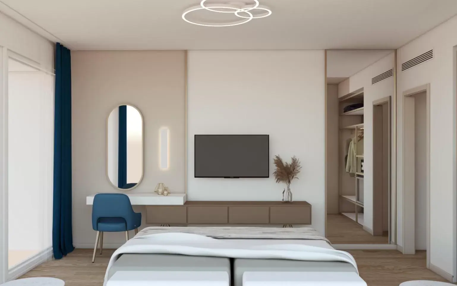 Bedroom, TV/Entertainment Center in Hotel Savoia Thermae & SPA