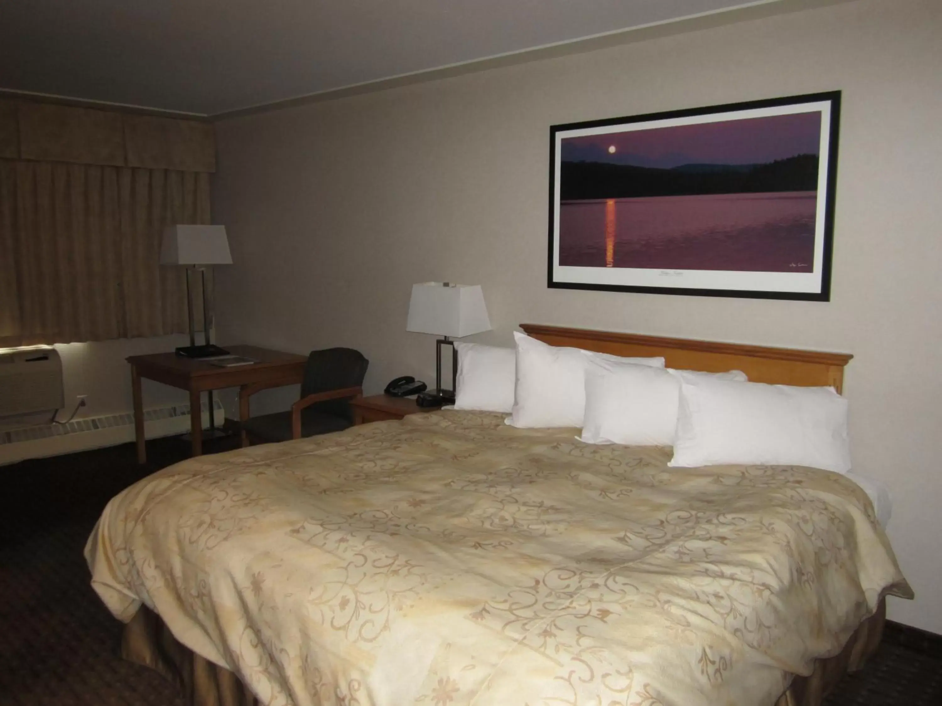 Bed in Woodlands Inn & Suites