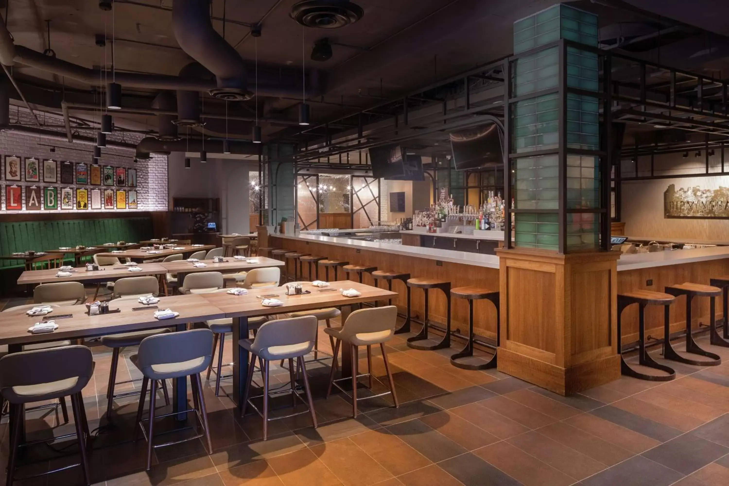 Lounge or bar in Hilton Birmingham Downtown at UAB Lounge or bar in Hilton Birmingham Downtown at UAB