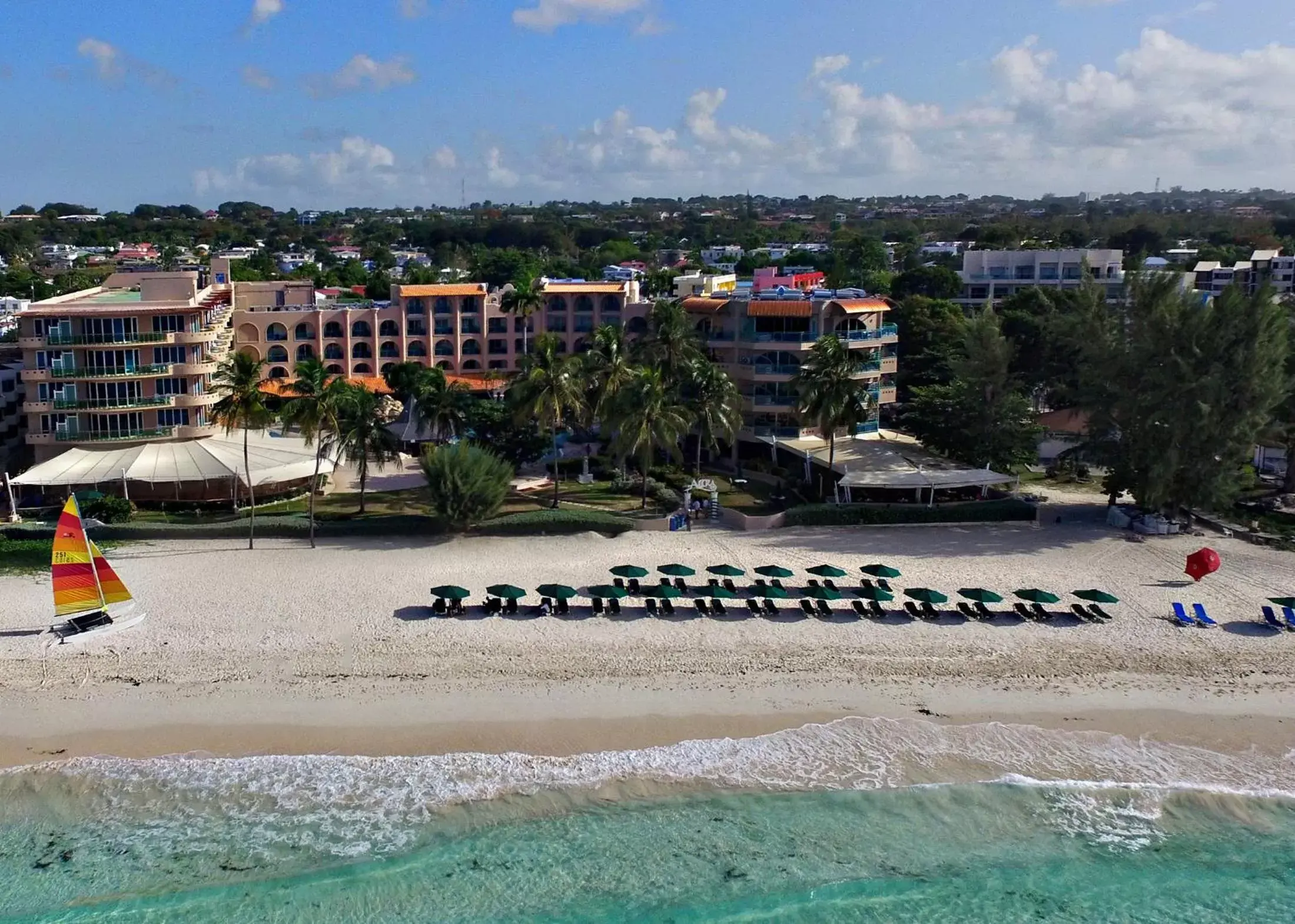 Bird's eye view, Bird's-eye View in Accra Beach Hotel