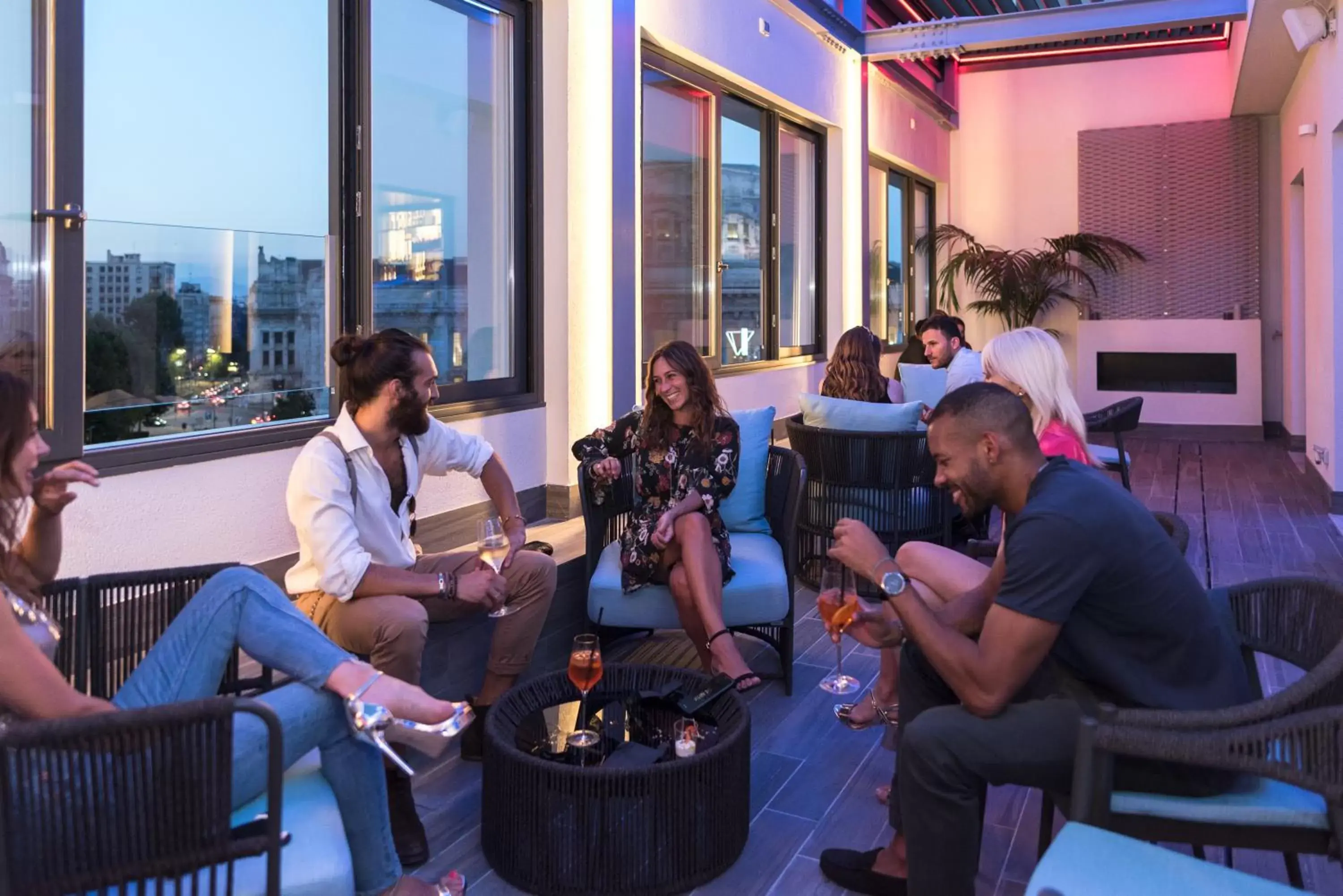 Balcony/Terrace in iQ Hotel Milano