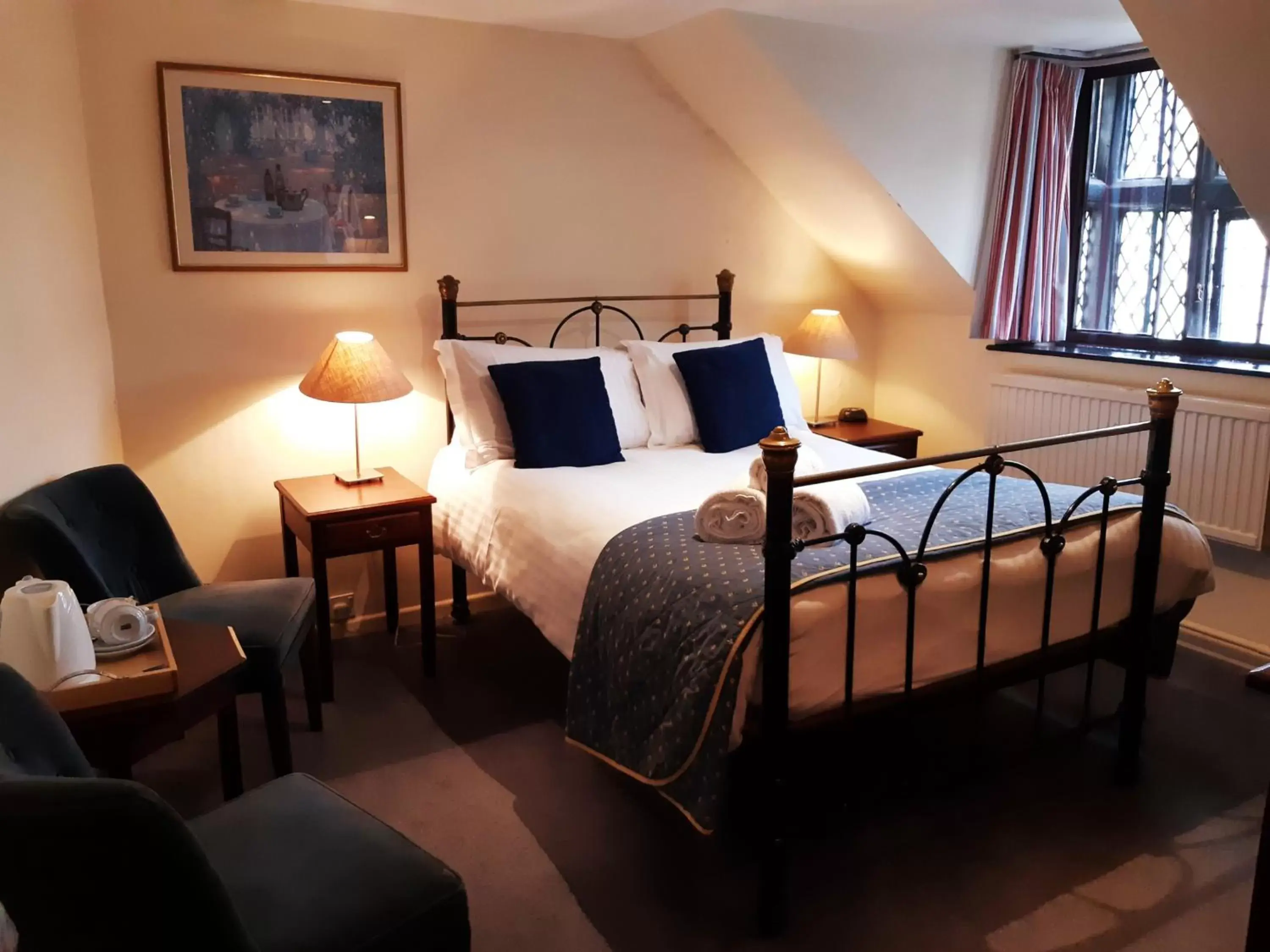 Bed in The Crown at Wells, Somerset