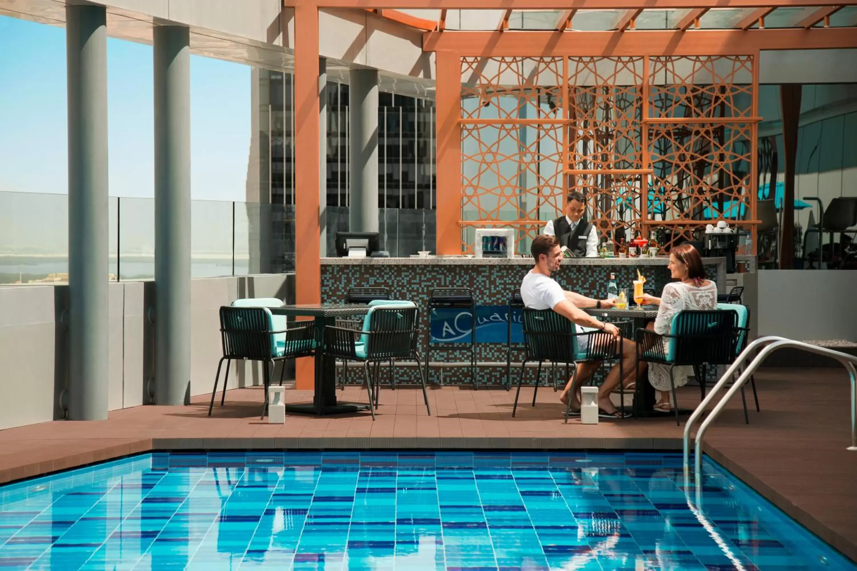 Lounge or bar, Swimming Pool in Pearl Rotana Capital Centre