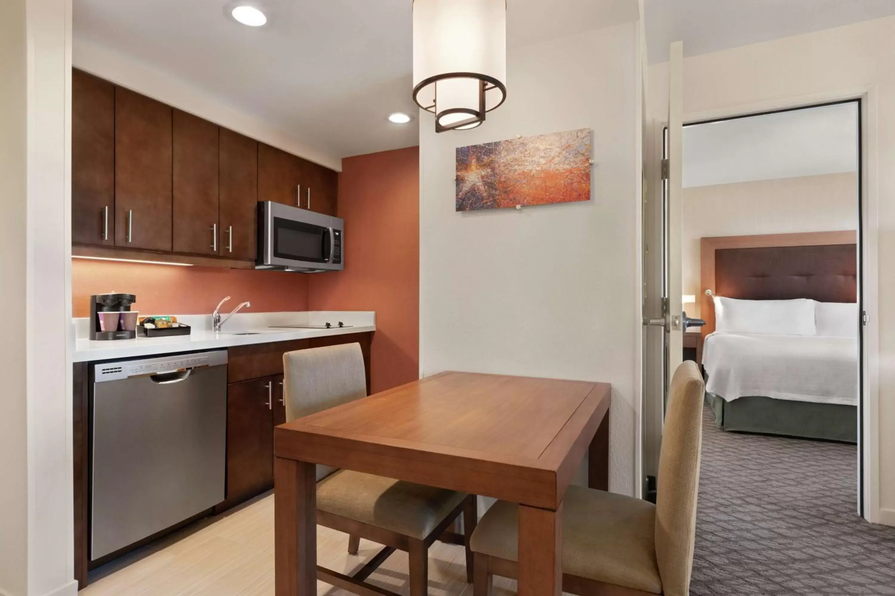 Kitchen or kitchenette, Kitchen/Kitchenette in Homewood Suites by Hilton Houston NW at Beltway 8