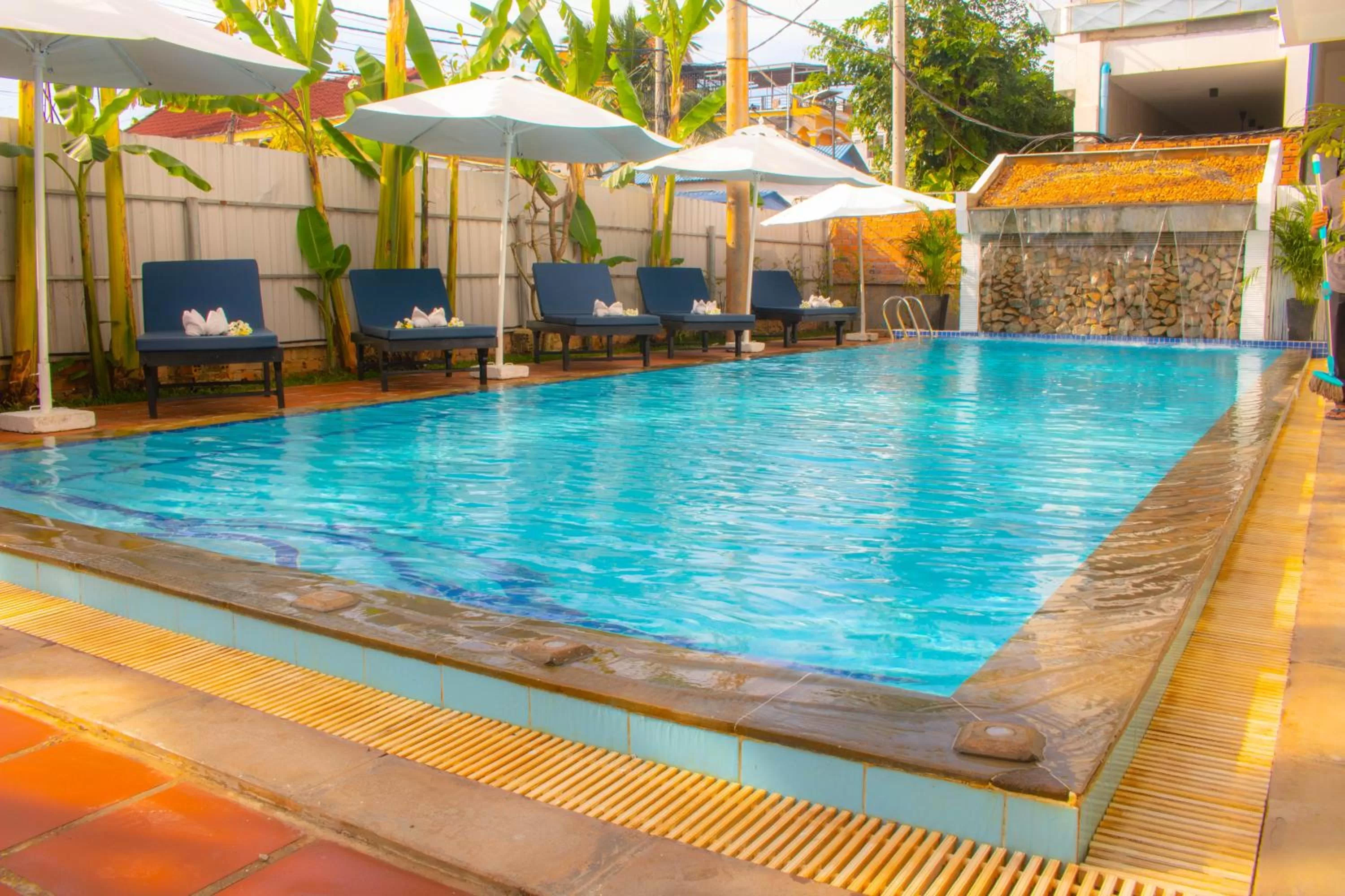 Pool view in The Blanc Residence