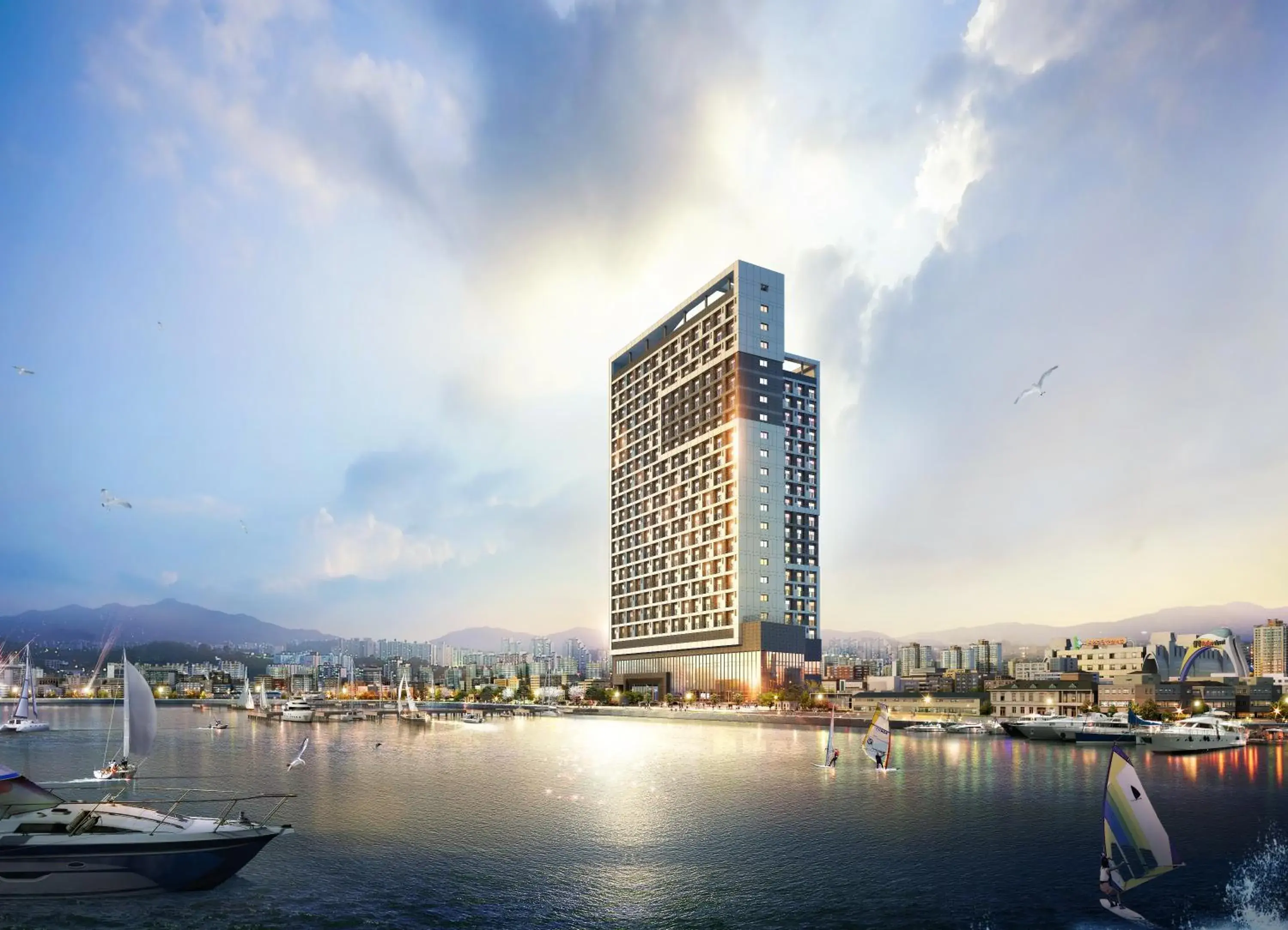 Property building in Sunrise Hotel Sokcho