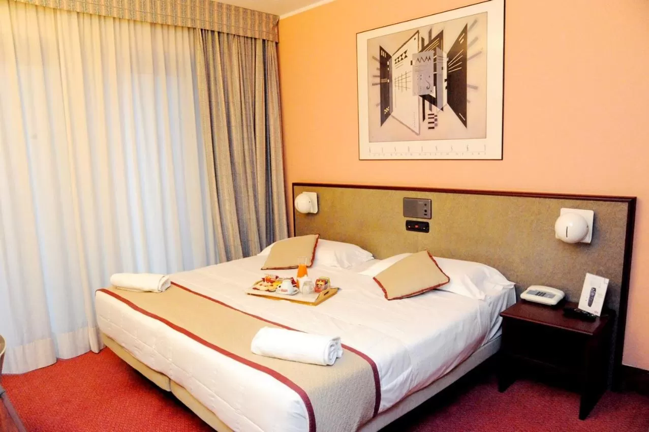 Bed in Gotha Hotel Turin Airport
