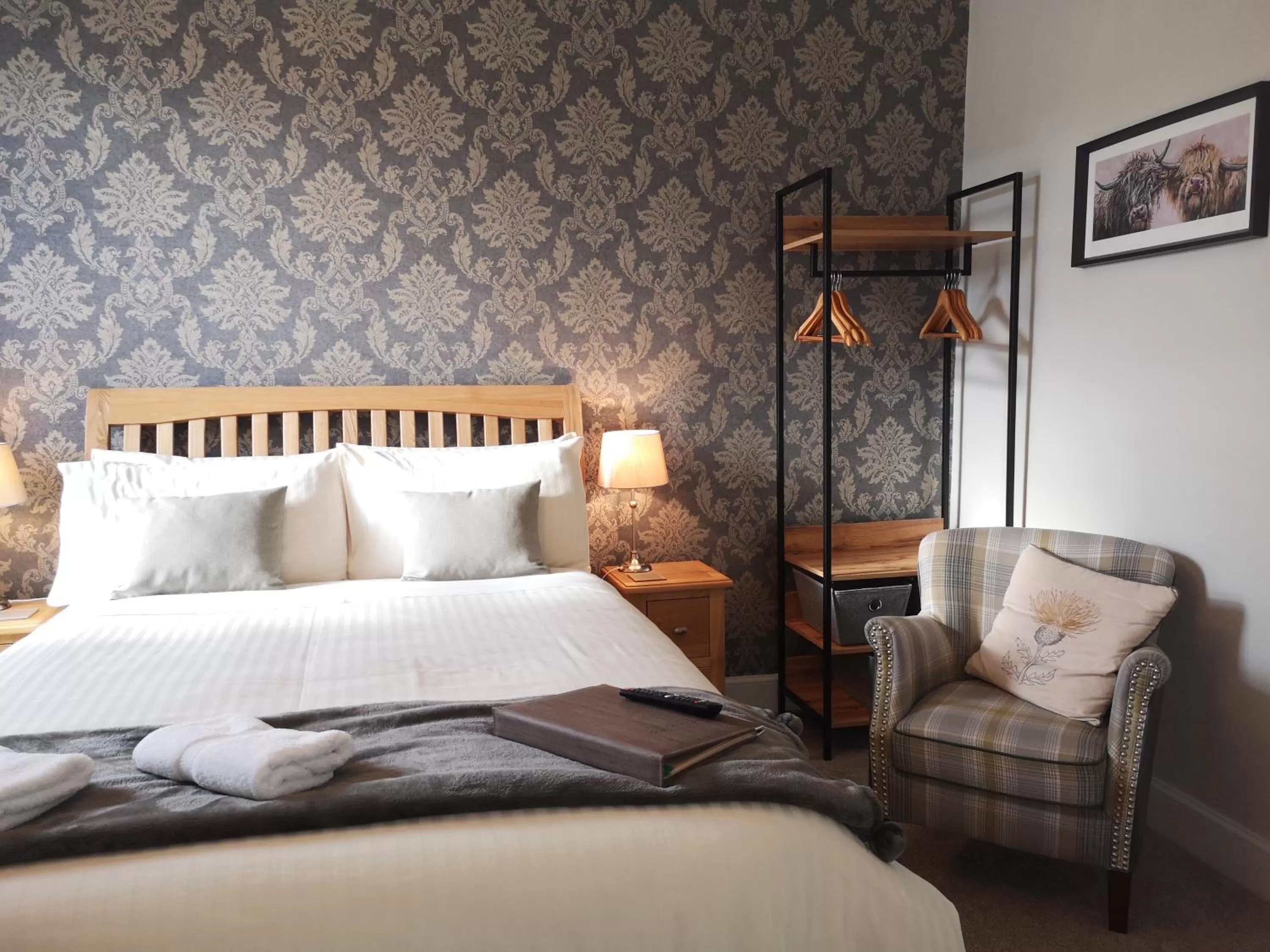 Bedroom, Bed in Lossiemouth House