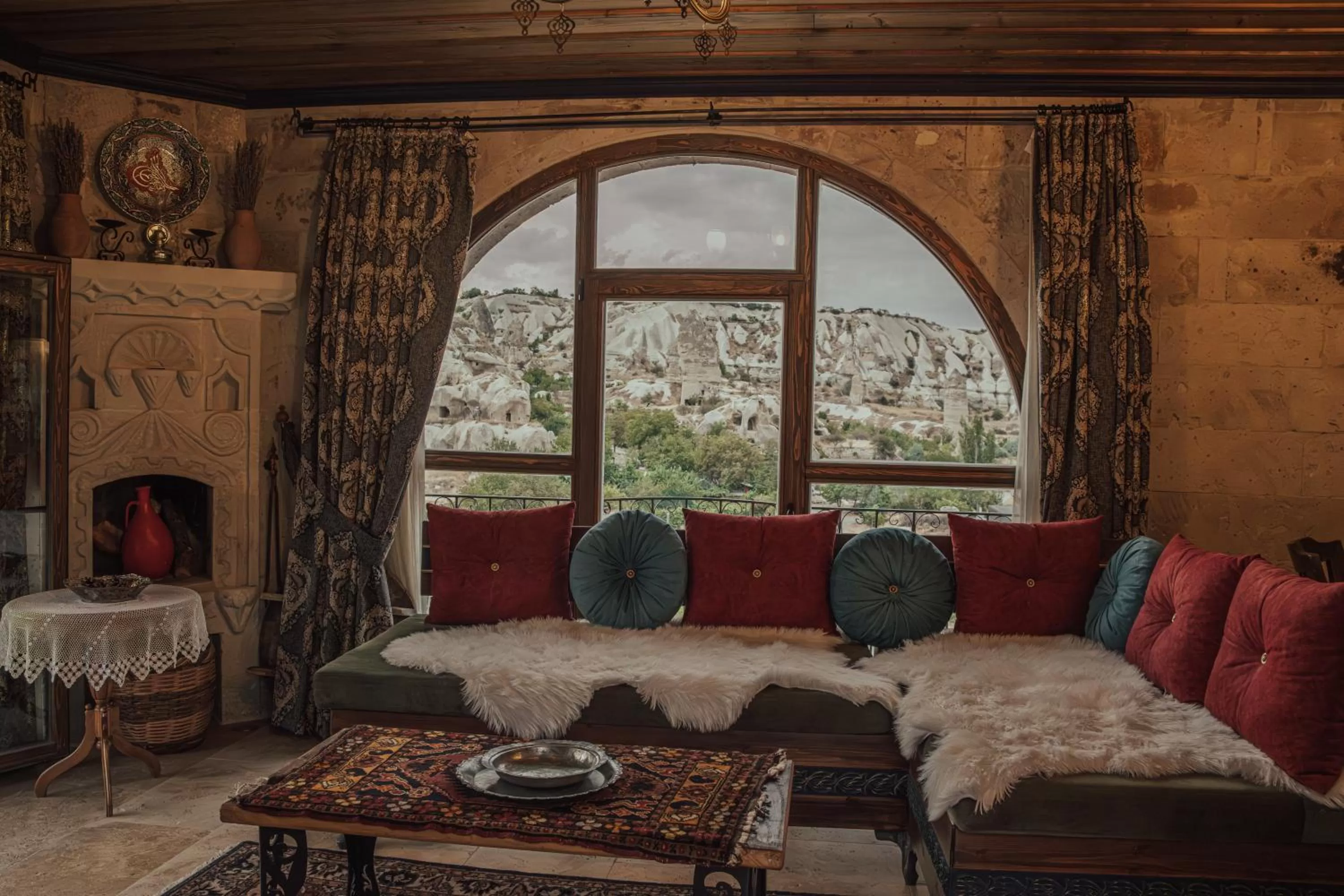 Natural landscape, Bed in Şah Saray Cave Suites Halal Hotel