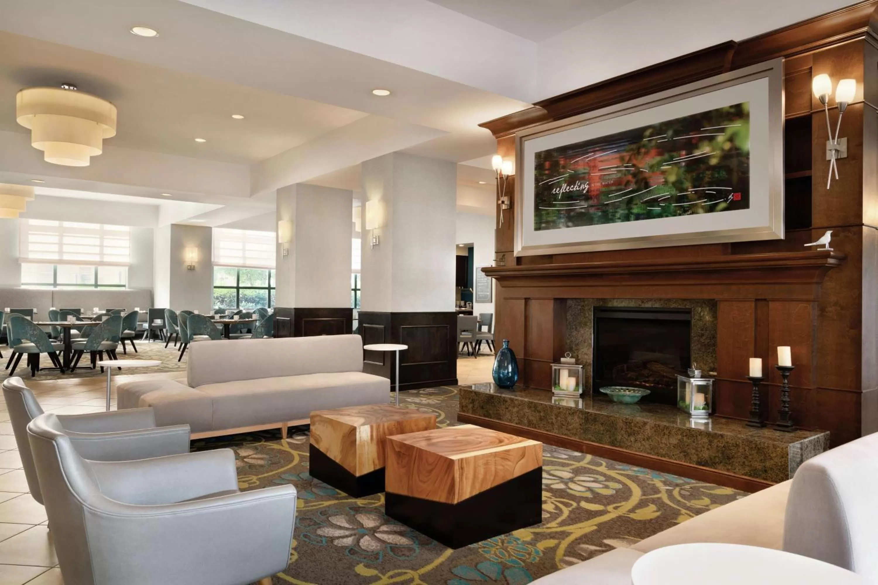 Lobby or reception in Hilton Garden Inn Worcester