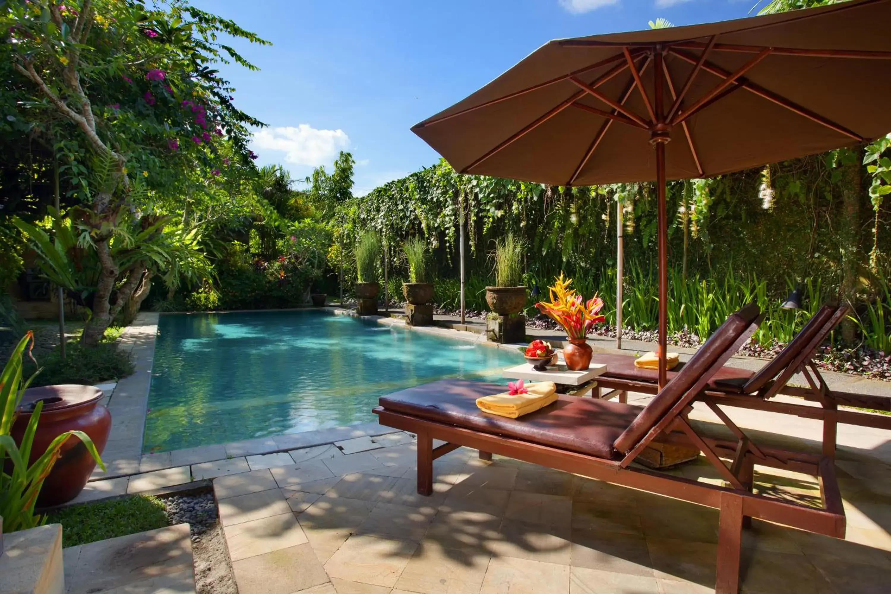 Patio, Swimming Pool in Barong Resort and Spa