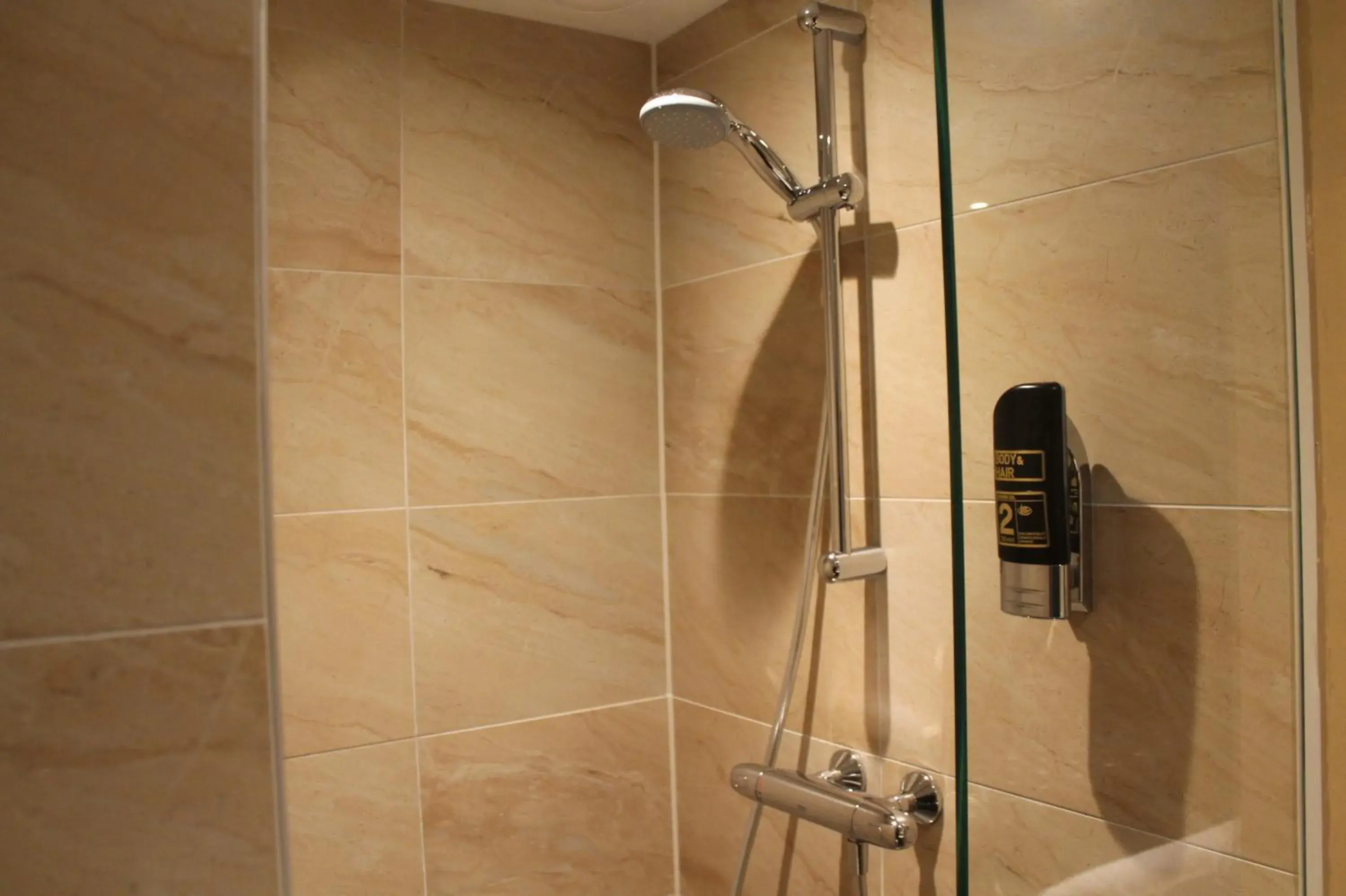 Shower, Bathroom in Aston City Hotel