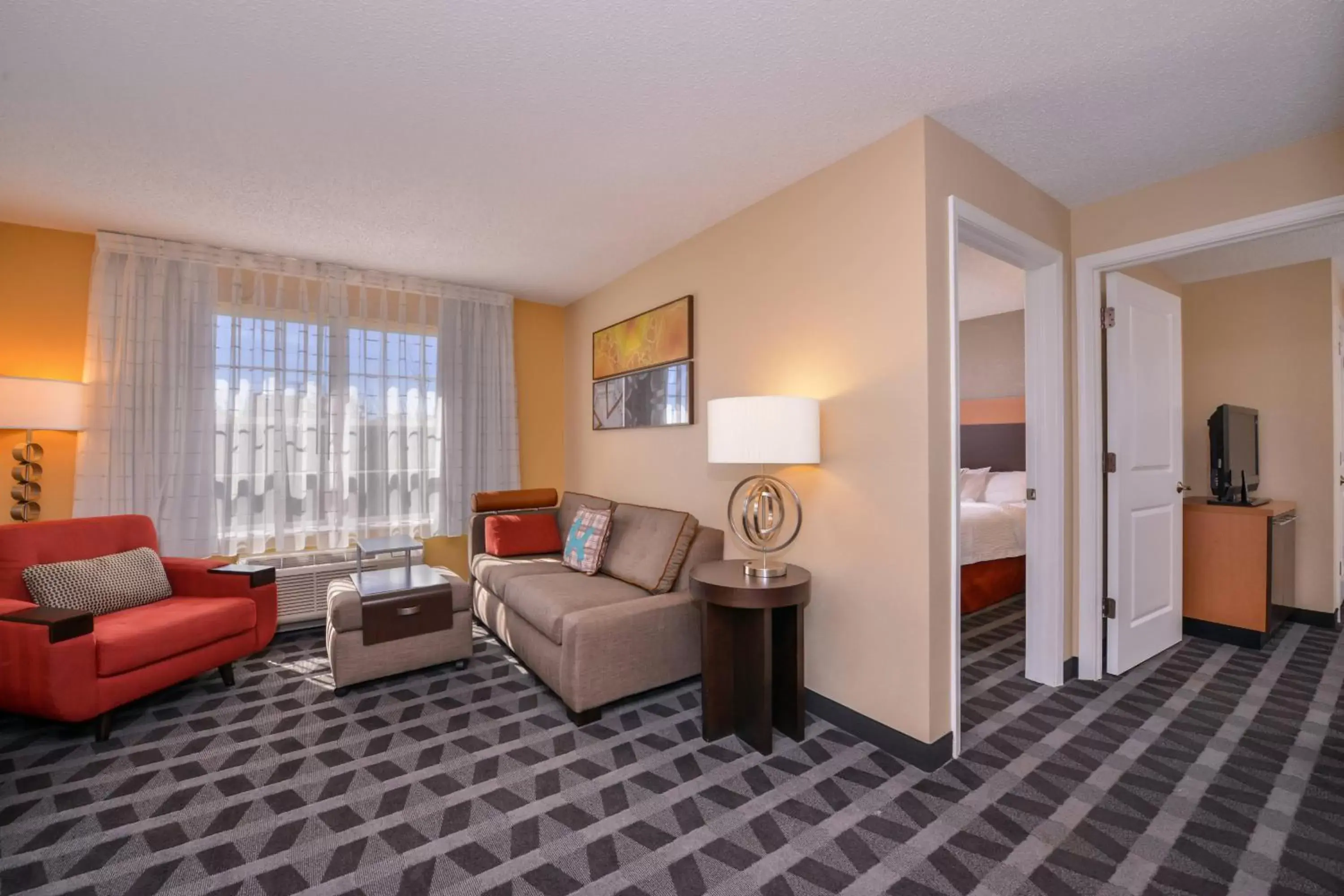 Bedroom, Seating Area in TownePlace Suites Arundel Mills BWI Airport