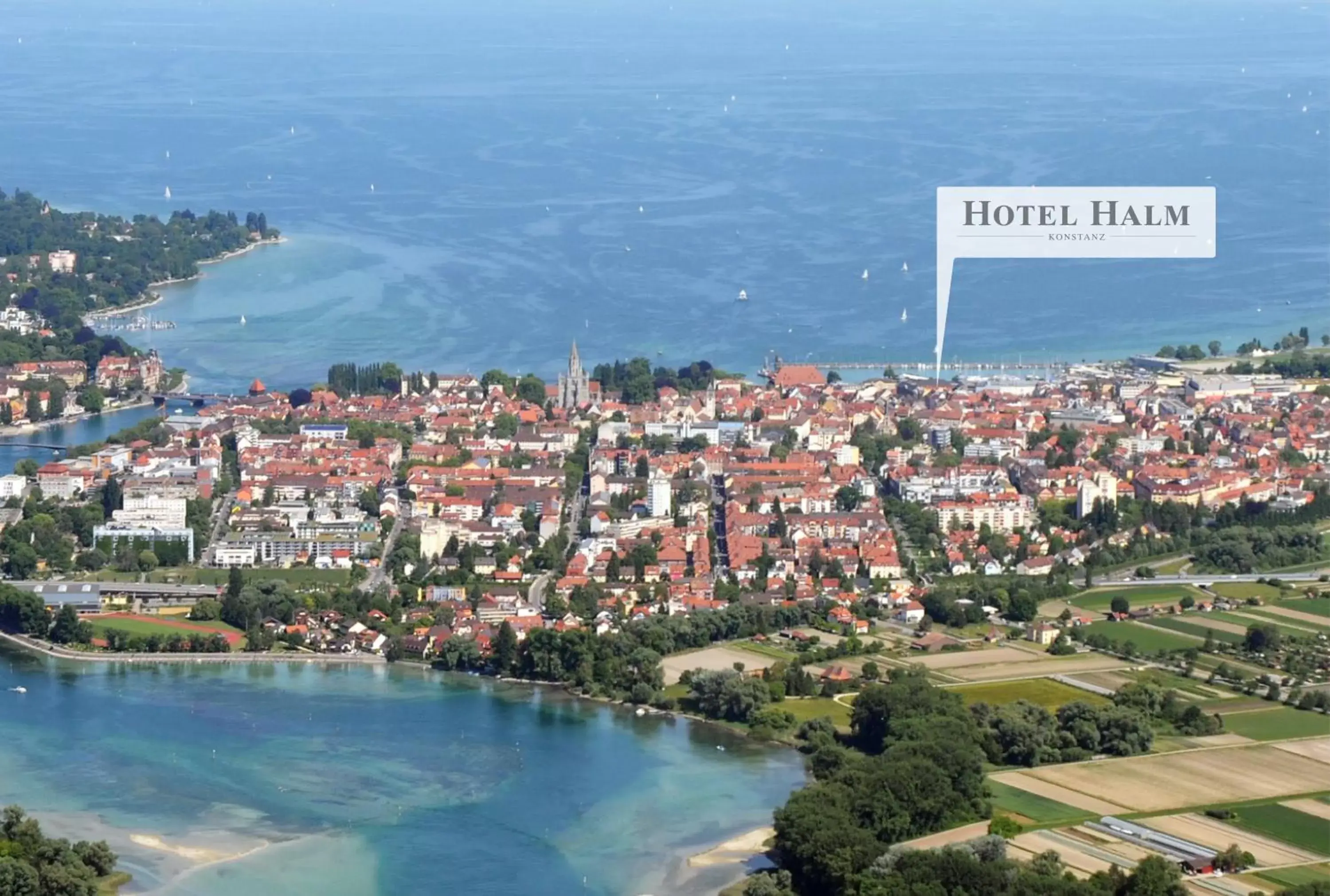 Location, Bird's-eye View in Hotel Halm Konstanz