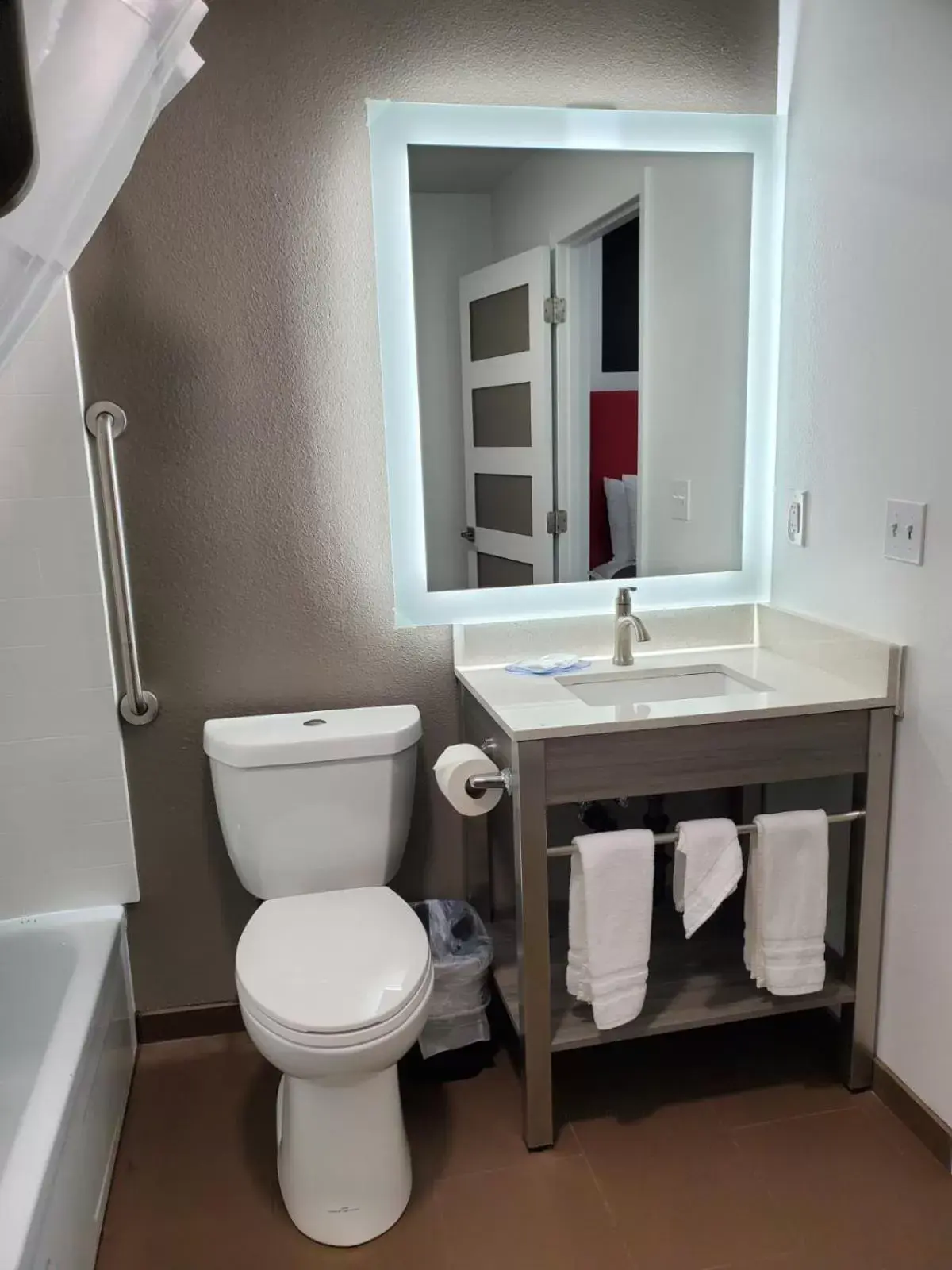 Bathroom in Money Saver Motel