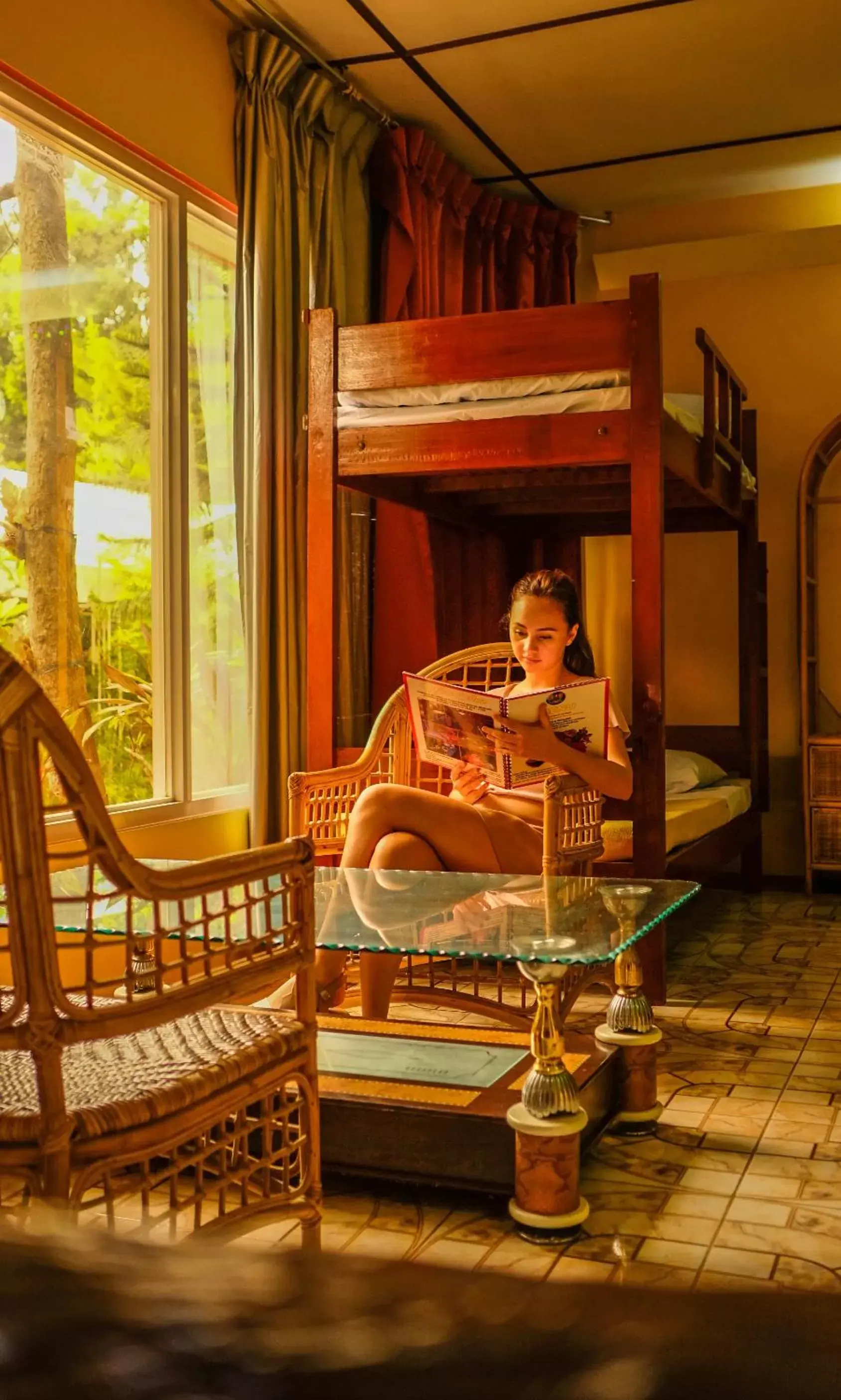 bunk bed in Deep Forest Garden Hotel