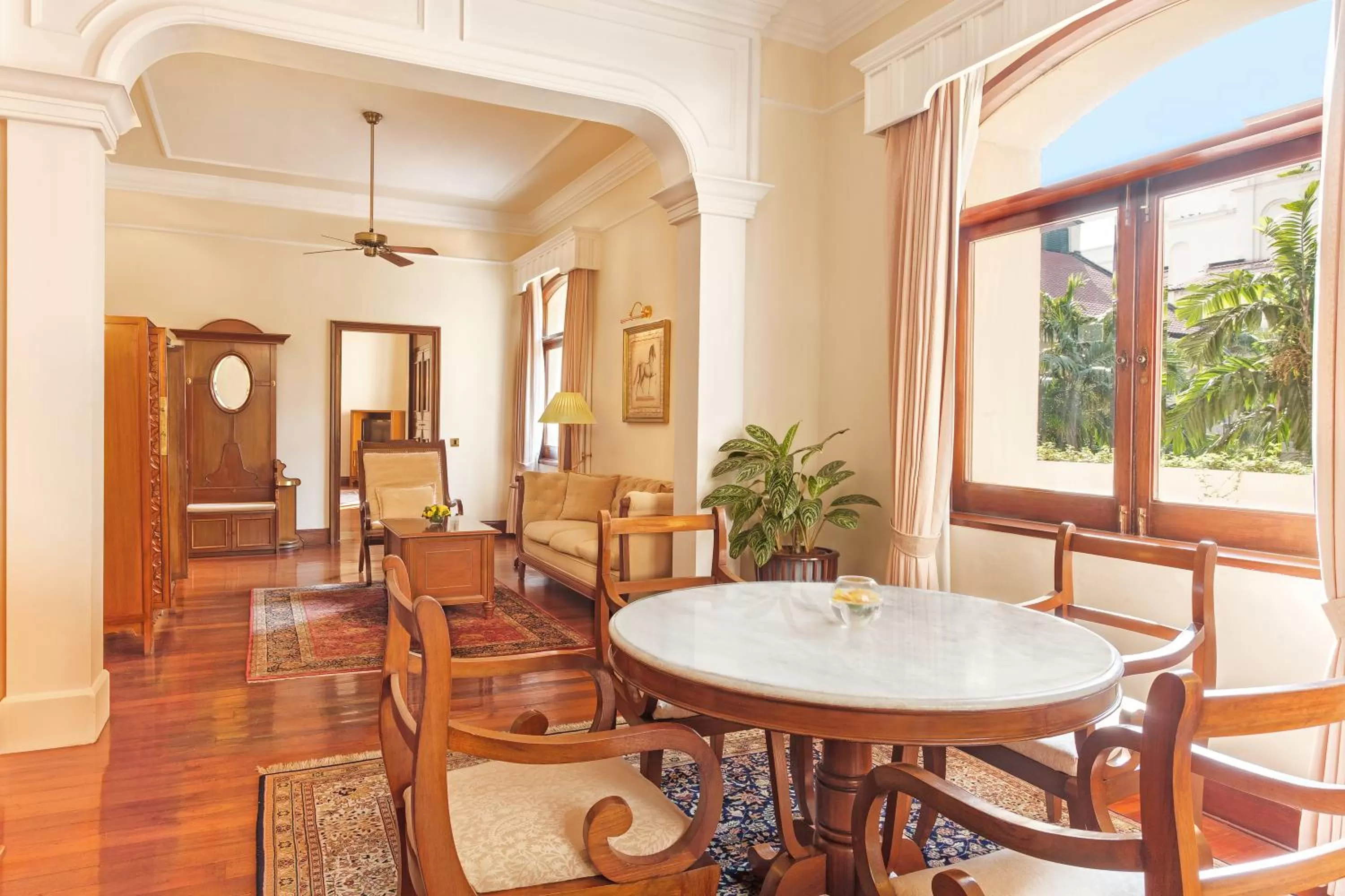 Seating area in The Oberoi Grand Kolkata