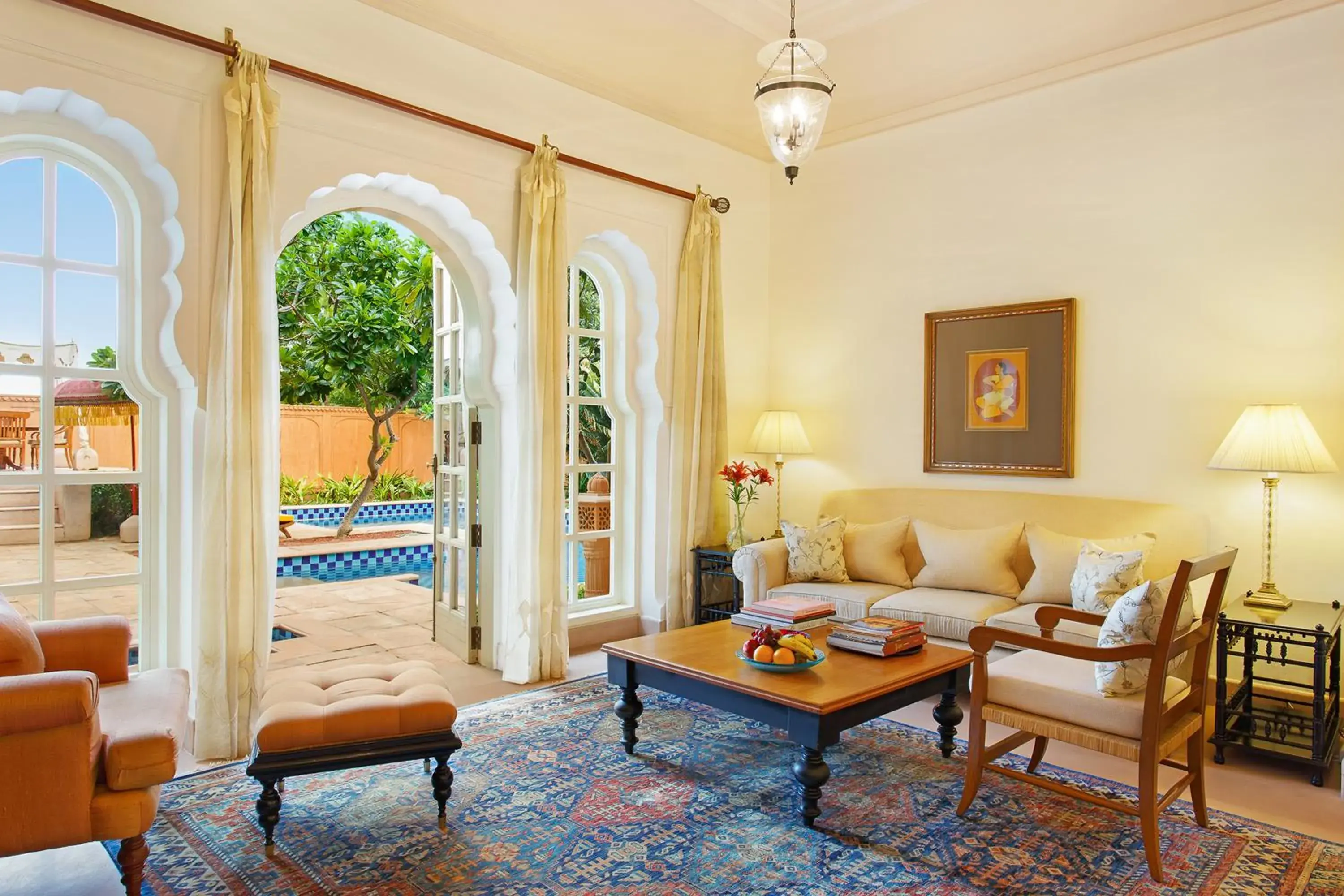 Living room, Seating Area in The Oberoi Rajvilas Jaipur