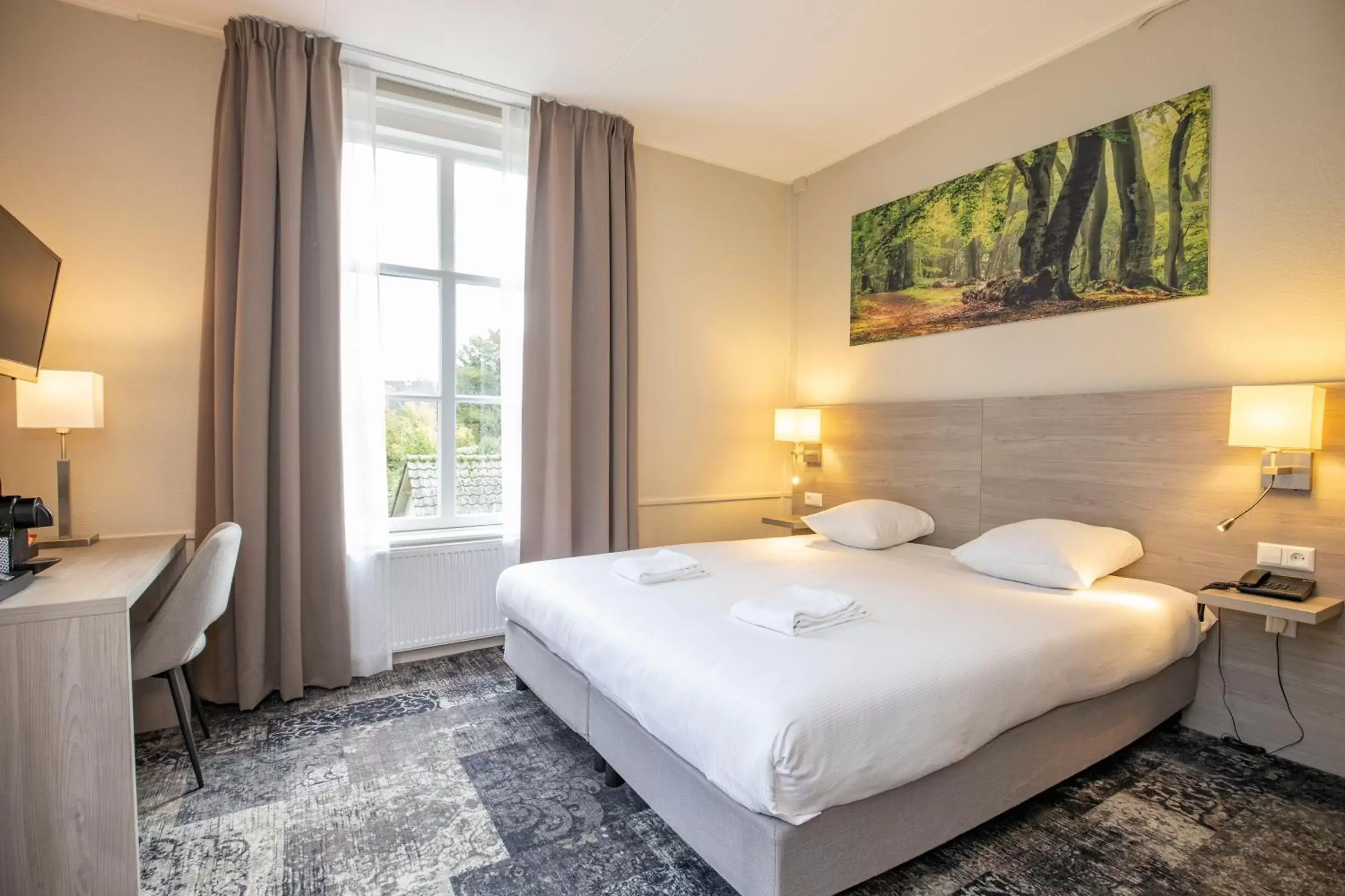 Bedroom, Bed in Fletcher Hotel Landgoed Huis te Eerbeek