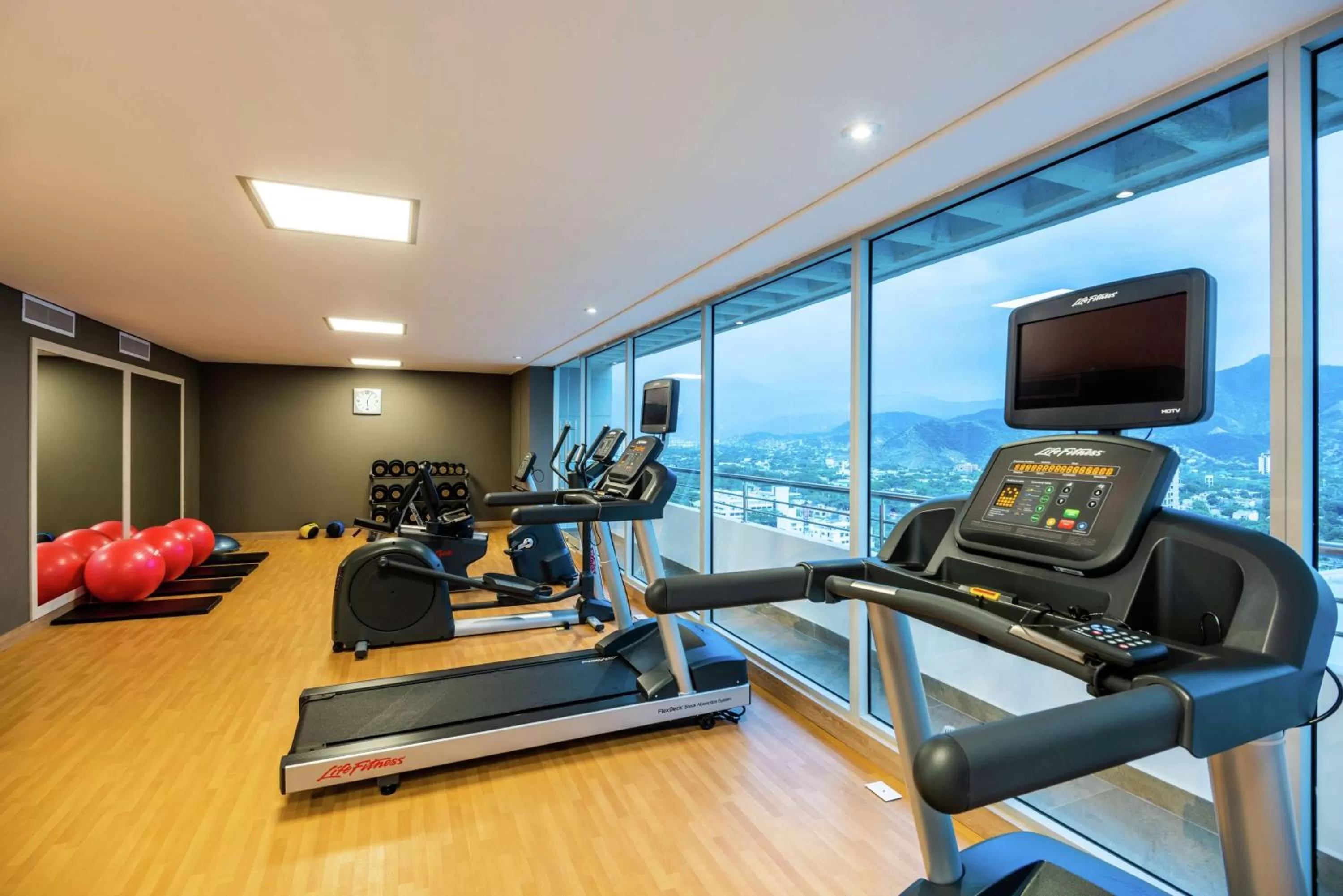 Fitness centre/facilities in Hilton Garden Inn Santa Marta