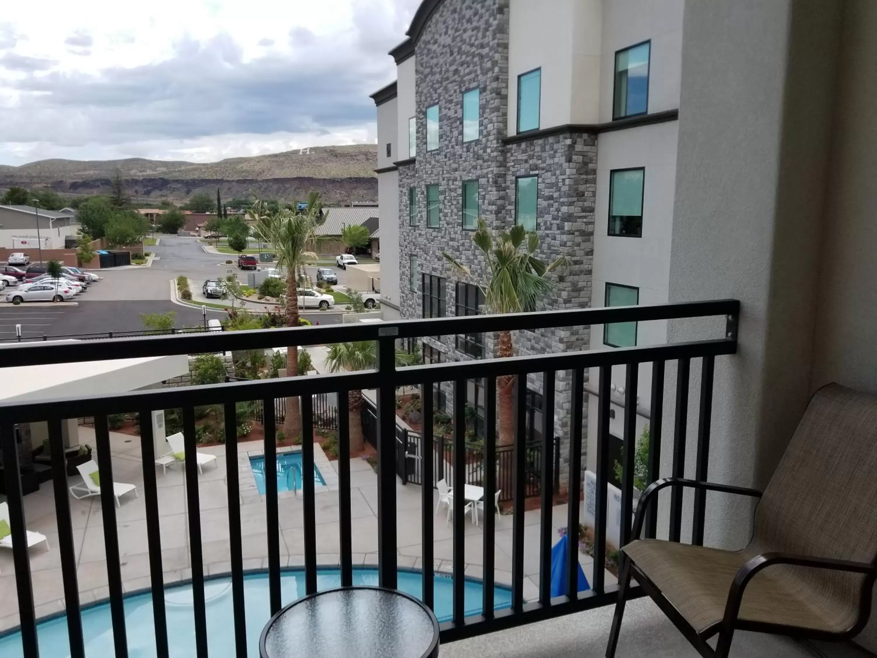 Balcony/Terrace, Pool View in Hurricane Wingate at Zion