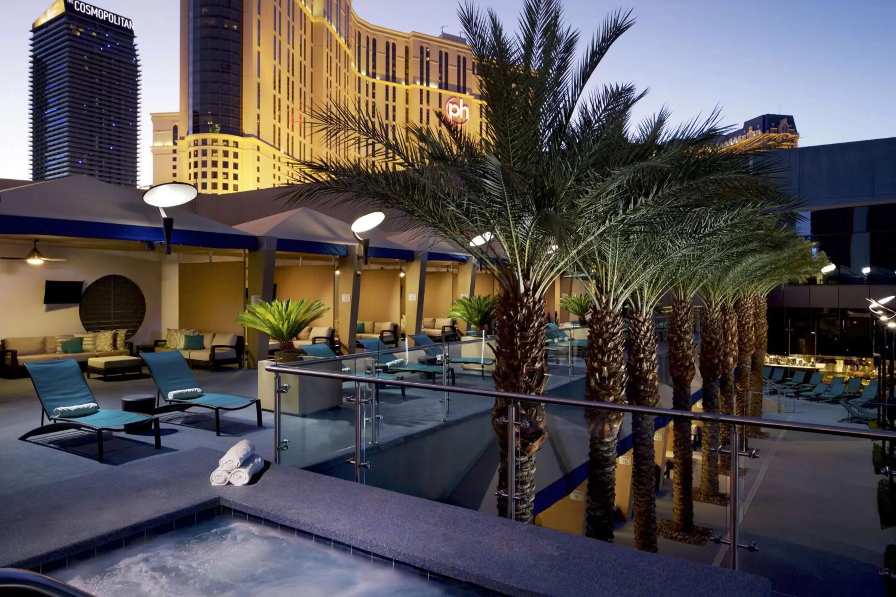 Patio, Swimming Pool in Hilton Grand Vacations Club Elara Center Strip Las Vegas
