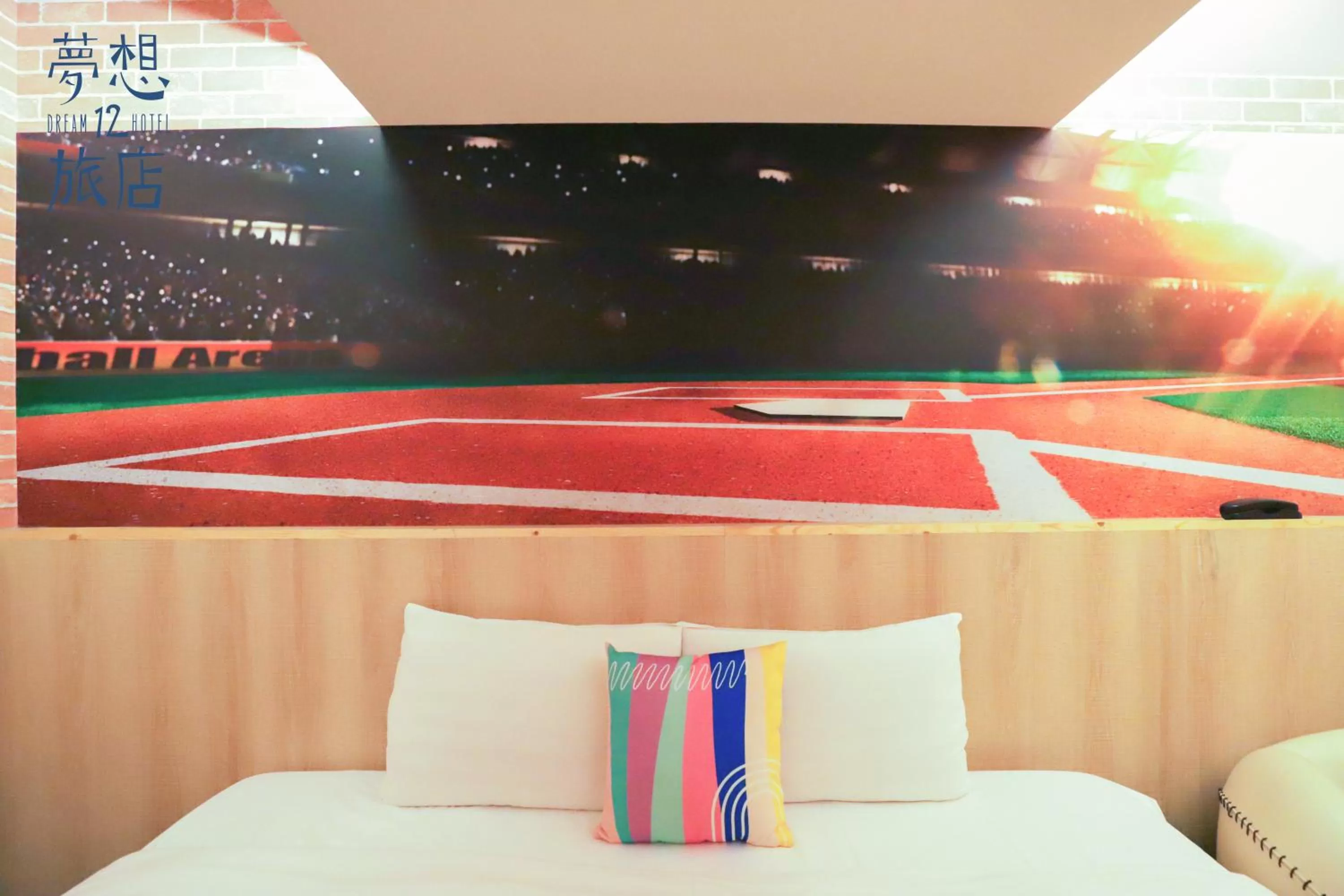 Decorative detail, Bed in Dream 12 Hotel