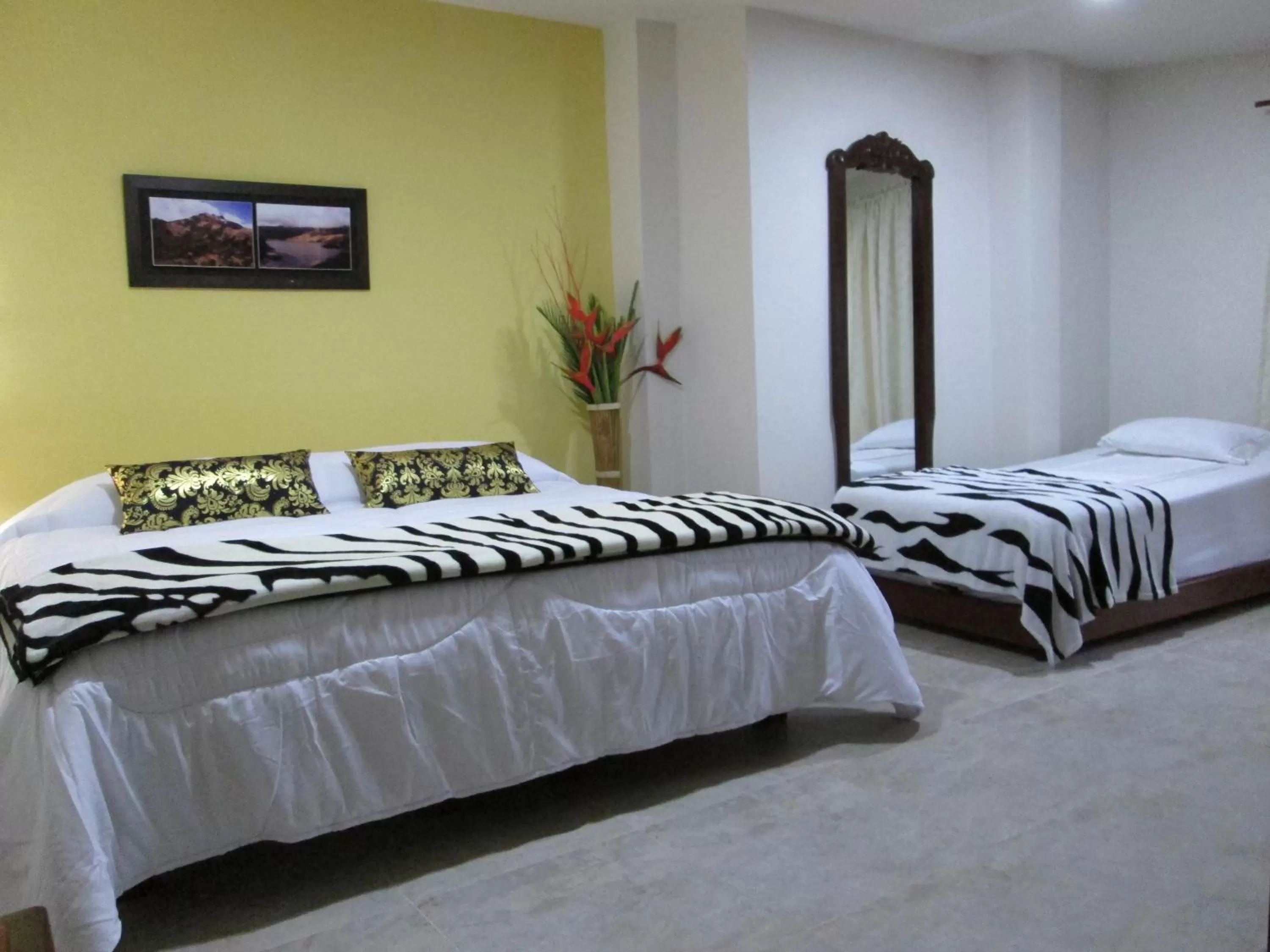 Bed in Cabañas Las Bifloras