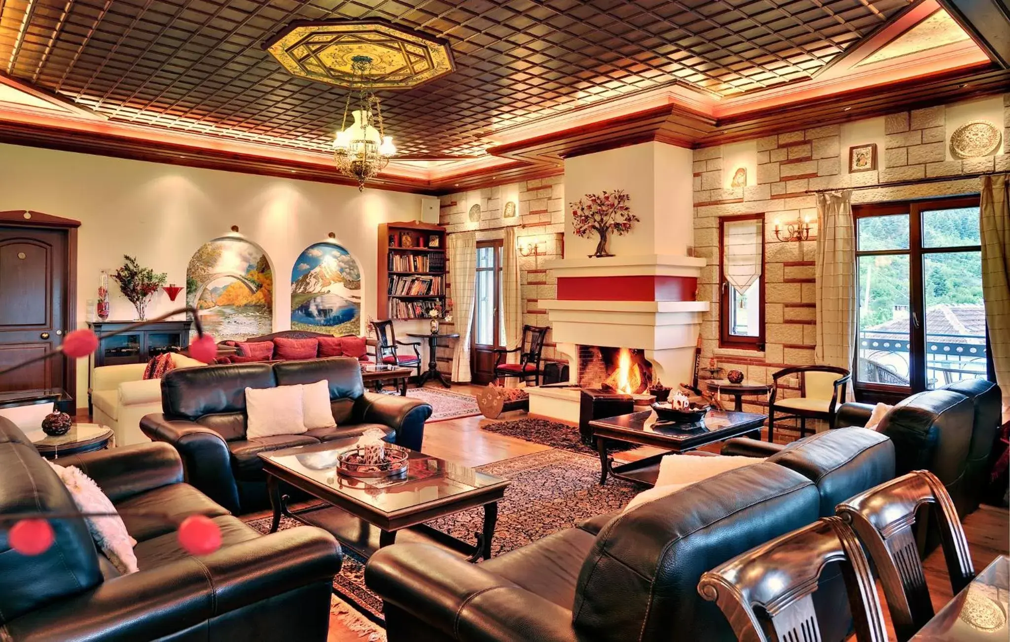 Lobby or reception in Konitsa Mountain Hotel