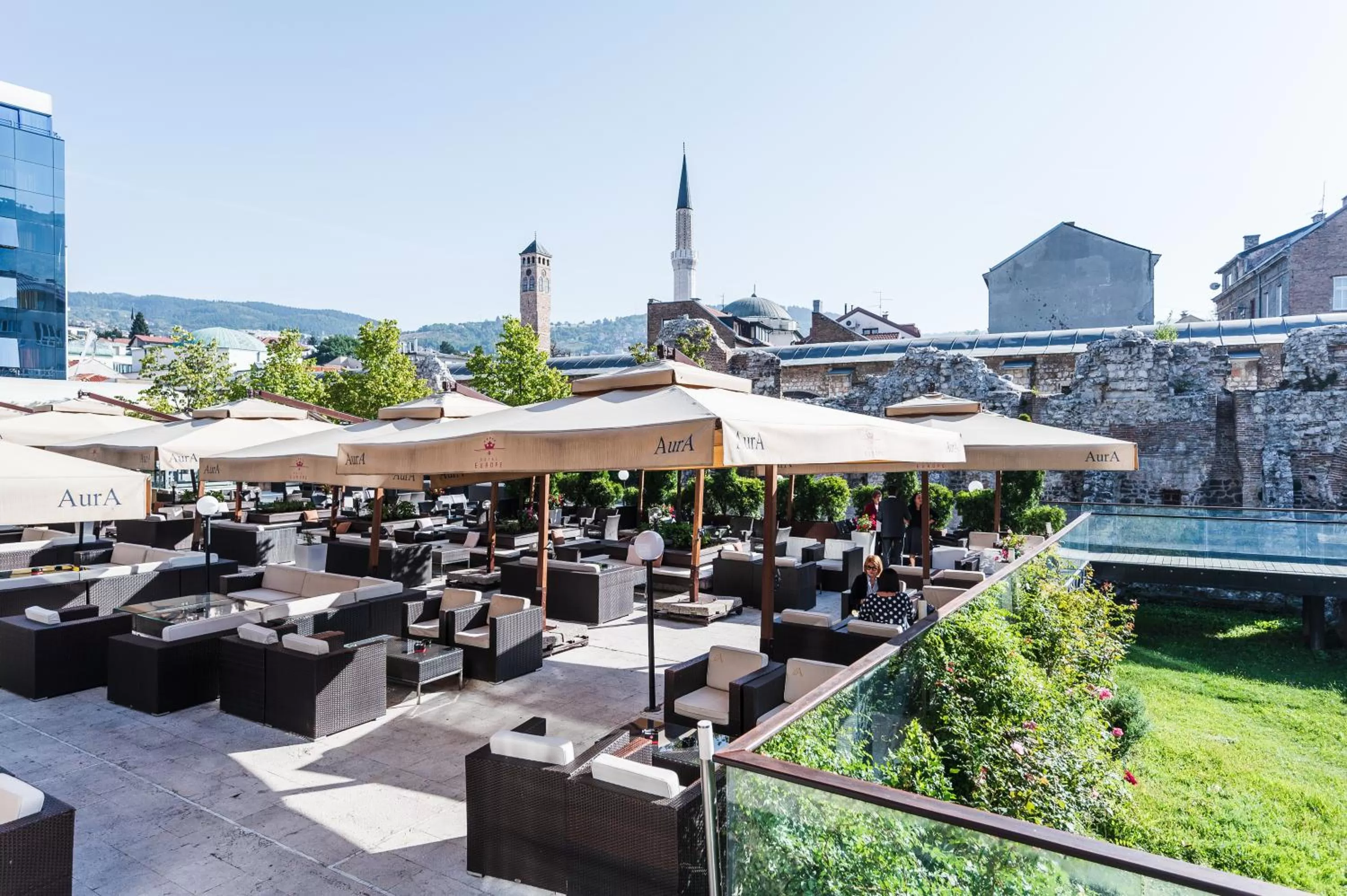 Patio in Hotel Europe