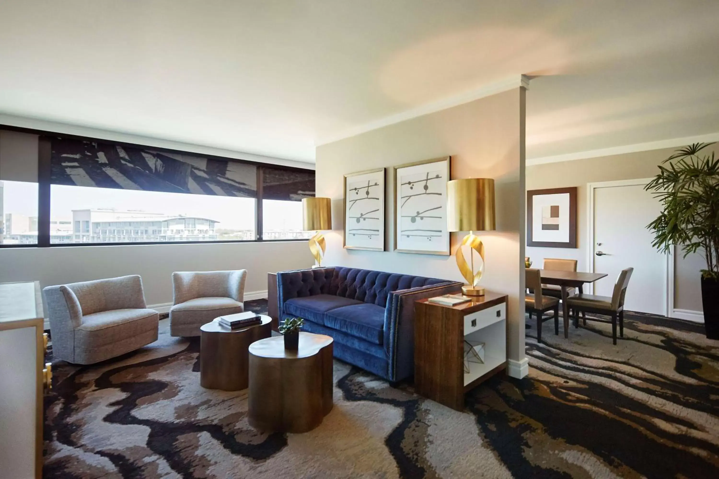 Bed, Seating Area in The Highland Dallas, Curio Collection by Hilton