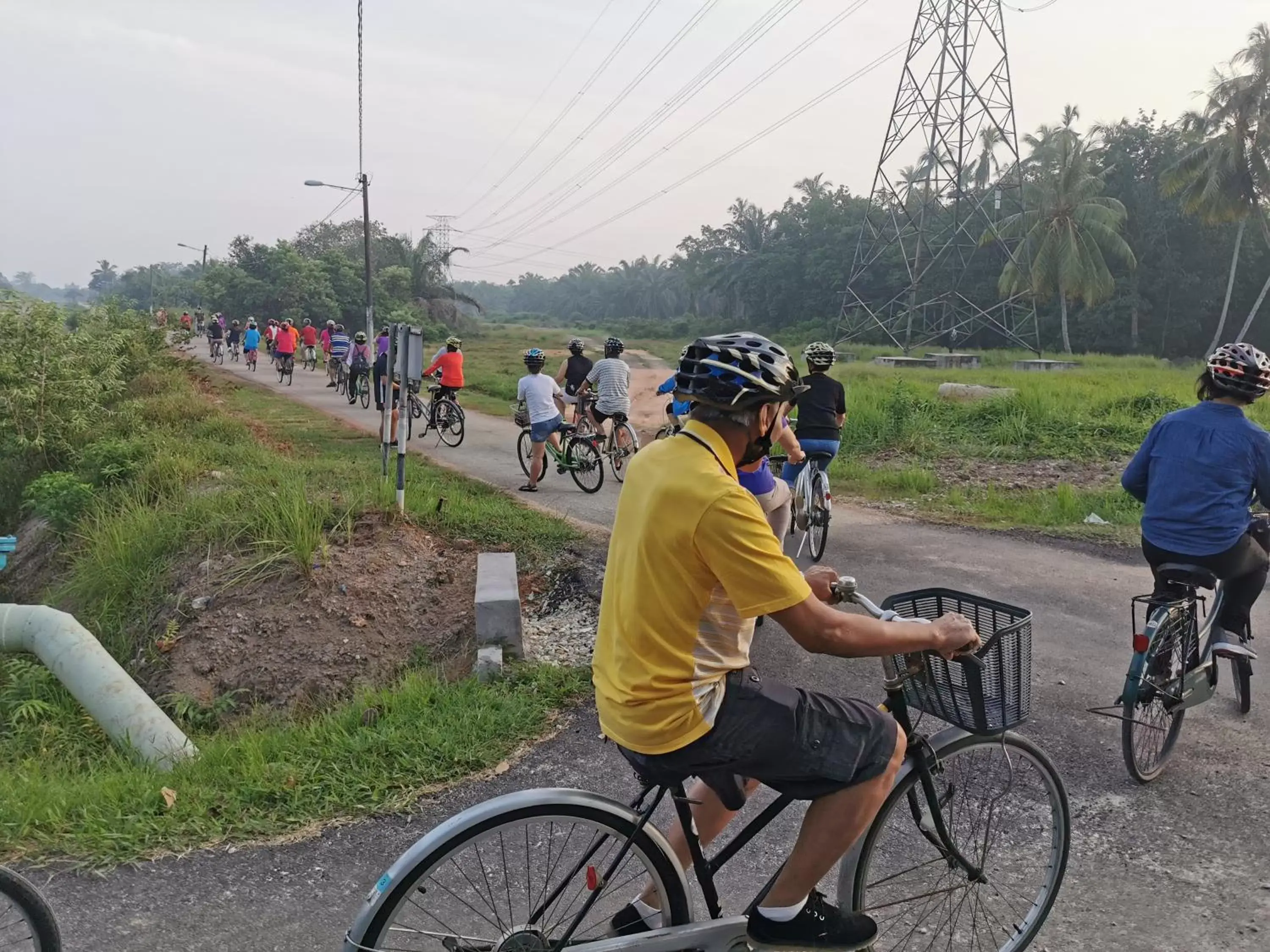 People, Biking in Sabak Awor Resort