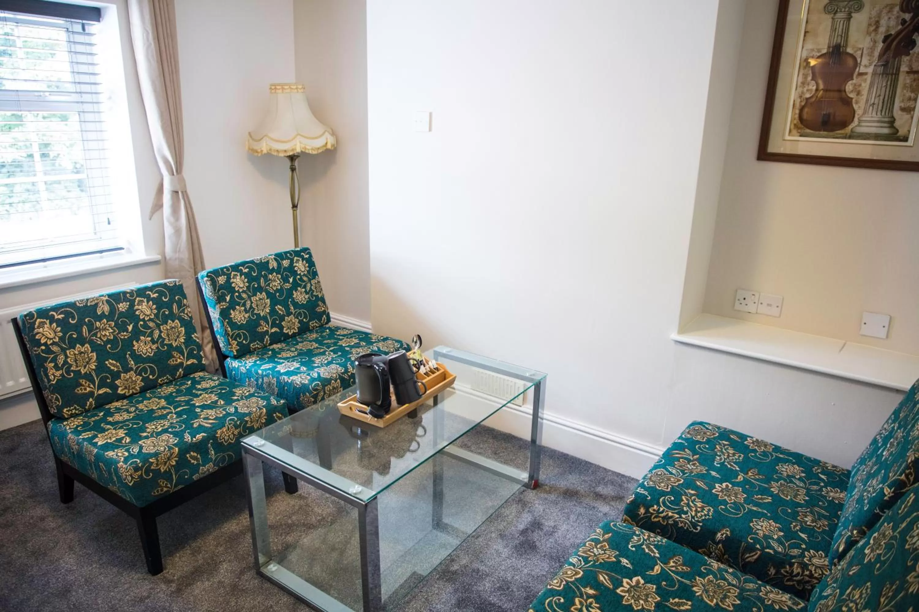 Seating area in The Charlton Boutique Hotel