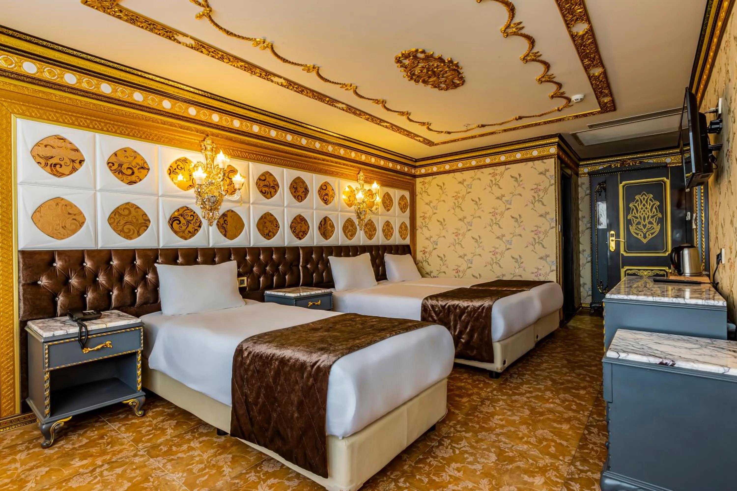 Bed in Laleli Blue Marmaray Hotel